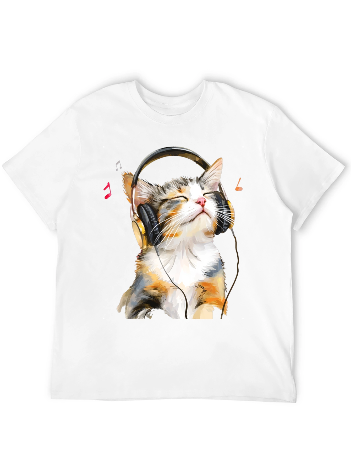 Cool Cat Headphones Graphic Tee