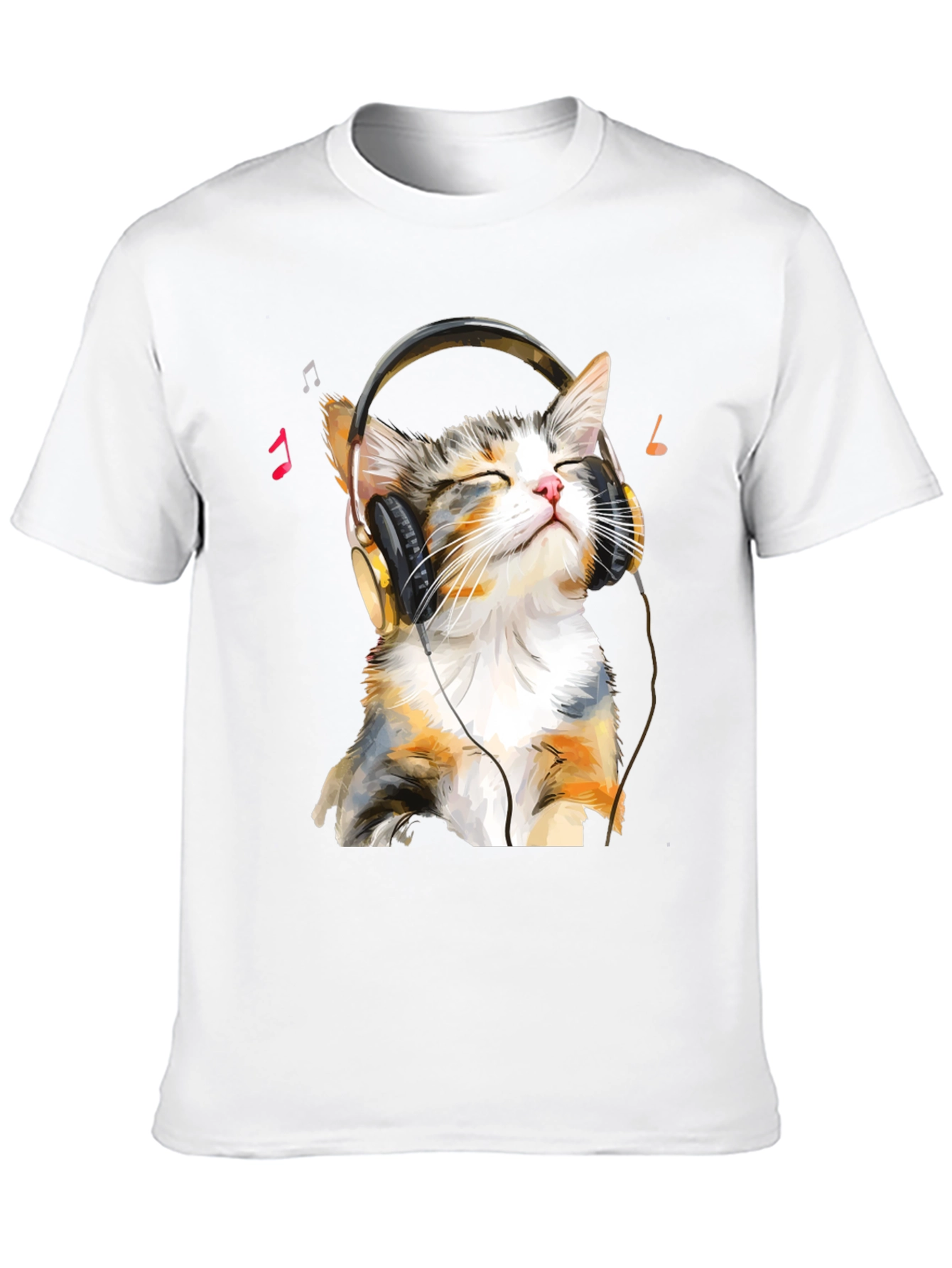 Cool Cat Headphones Graphic Tee