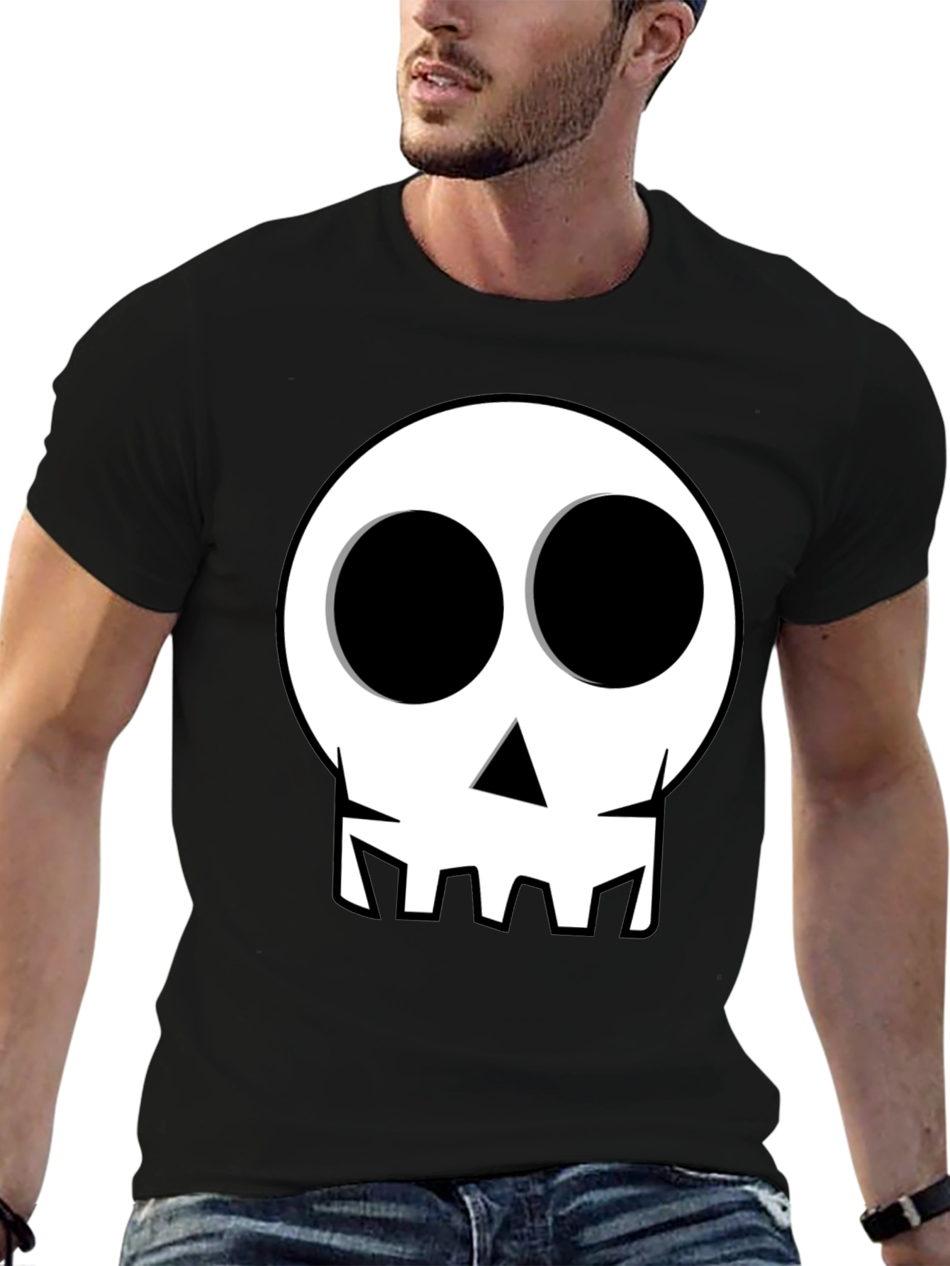 Skull Graphic Tee - Mens Black T-Shirt