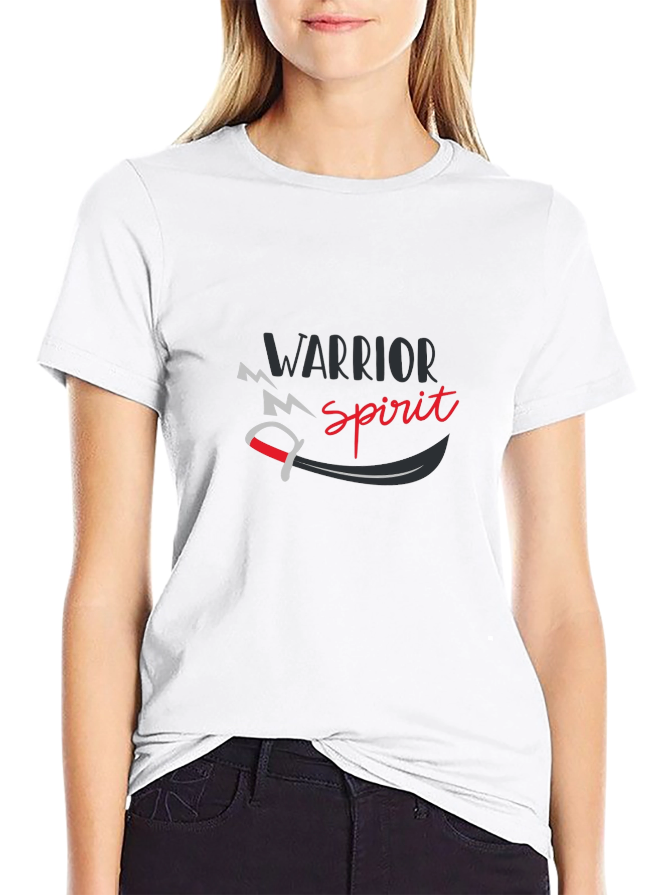 Warrior Spirit Graphic Tee - Black