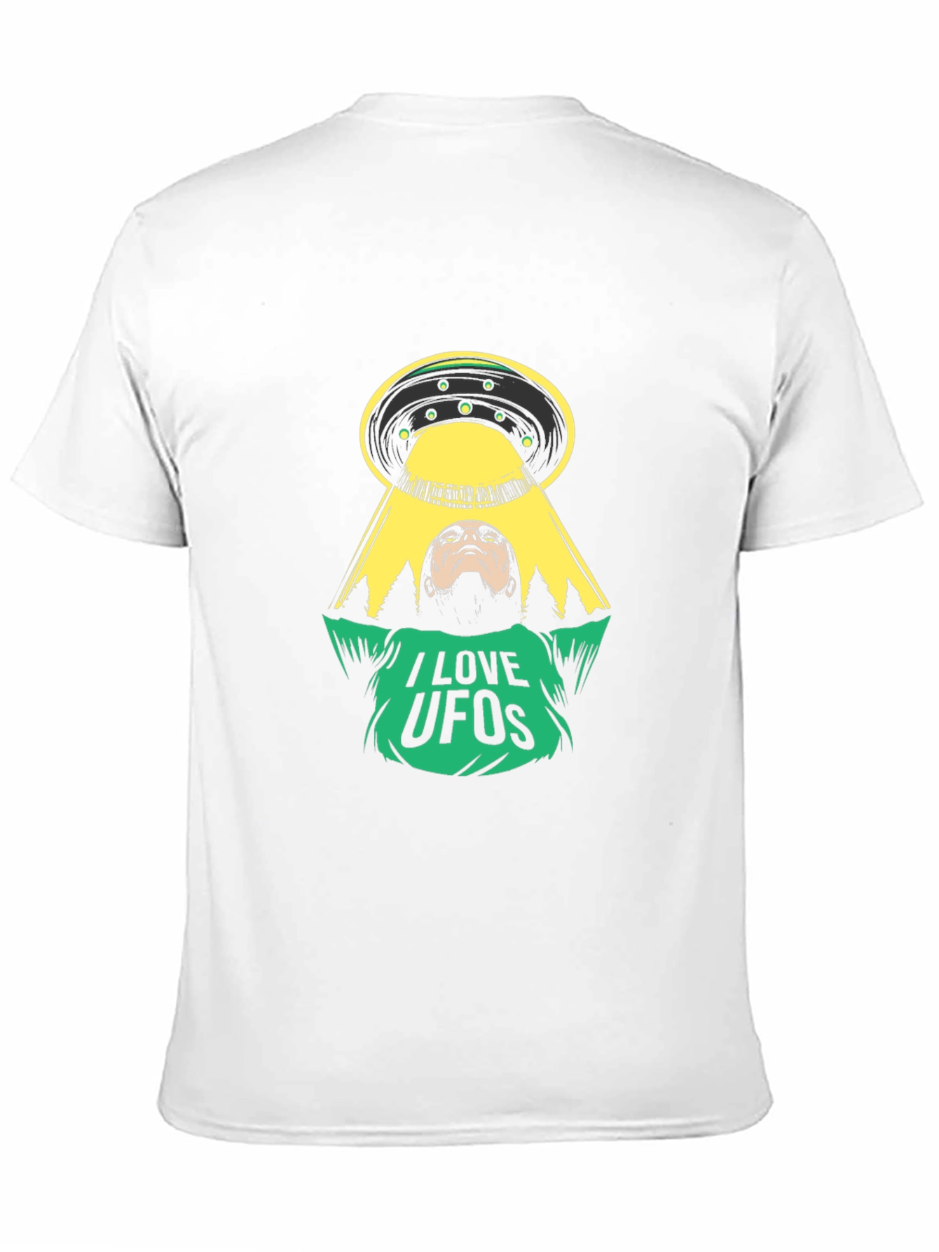 I Love UFOs Graphic Tee - Alien Abduction T-Shirt