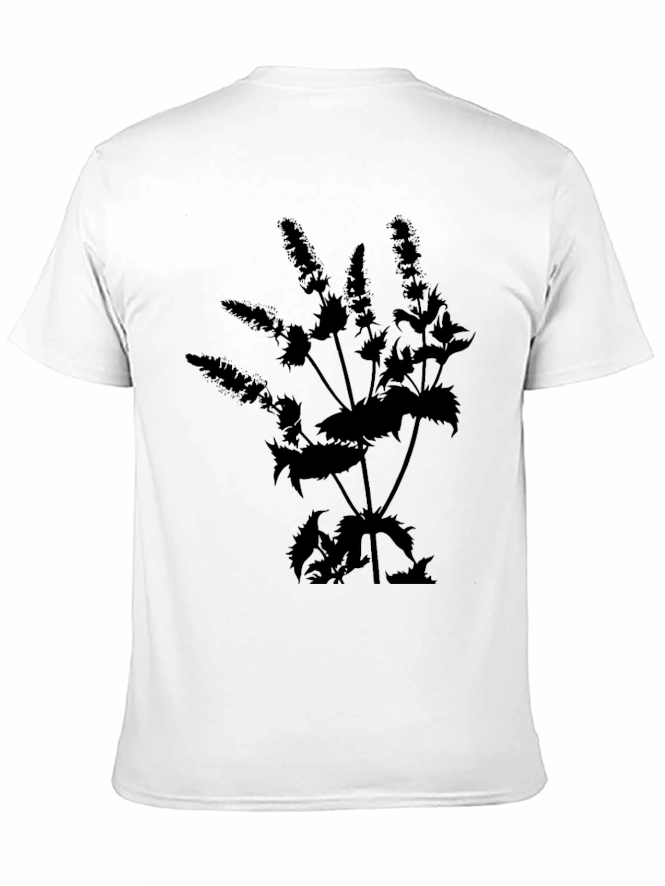 Botanical Black T-Shirt - Nature Inspired Tee