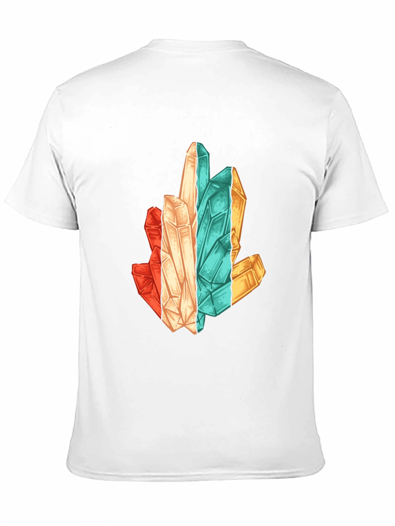 Crystal Cluster Graphic Print Black T-Shirt