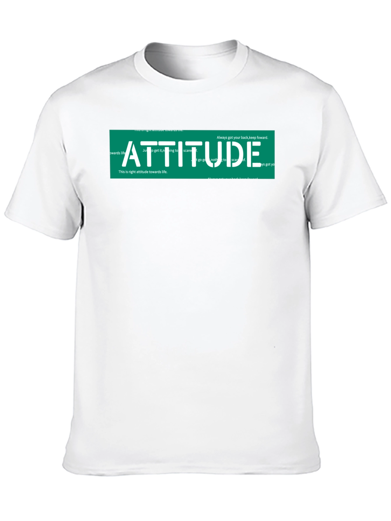 Attitude Graphic Print Black T-Shirt