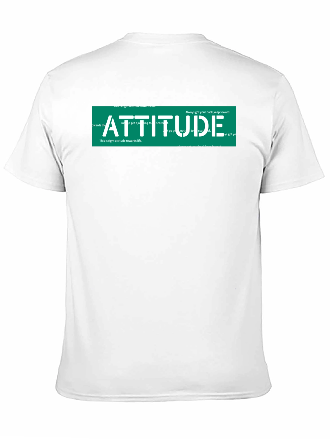 Attitude Graphic Print Black T-Shirt