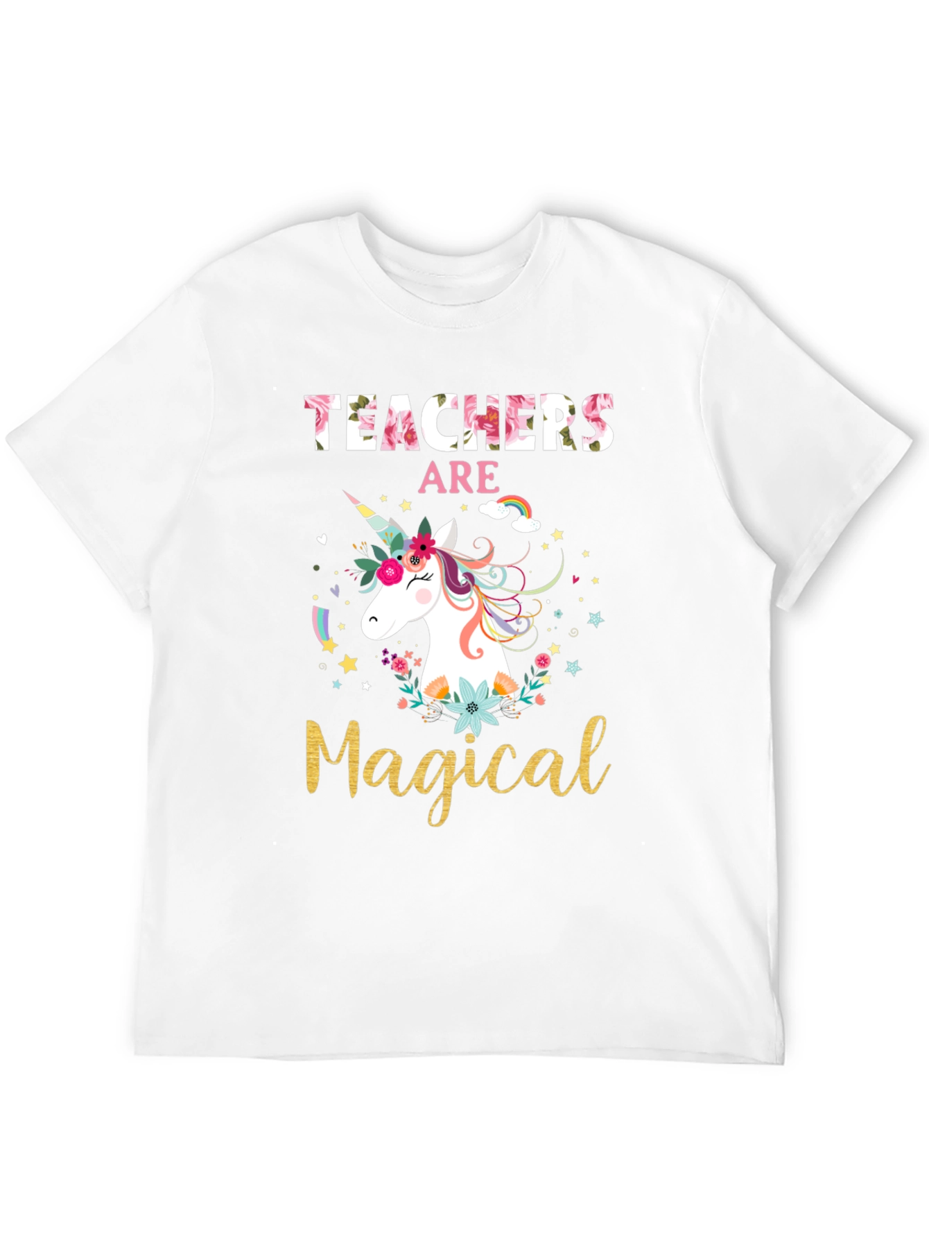 Teachers Are Magical Unicorn Graphic T-Shirt