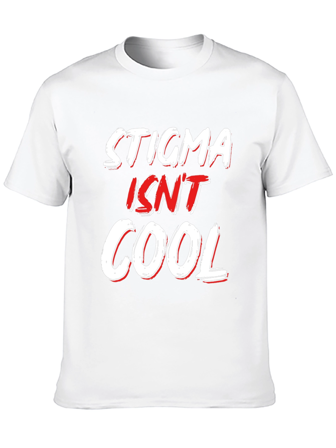 Stigma Isnt Cool Black Graphic Tee
