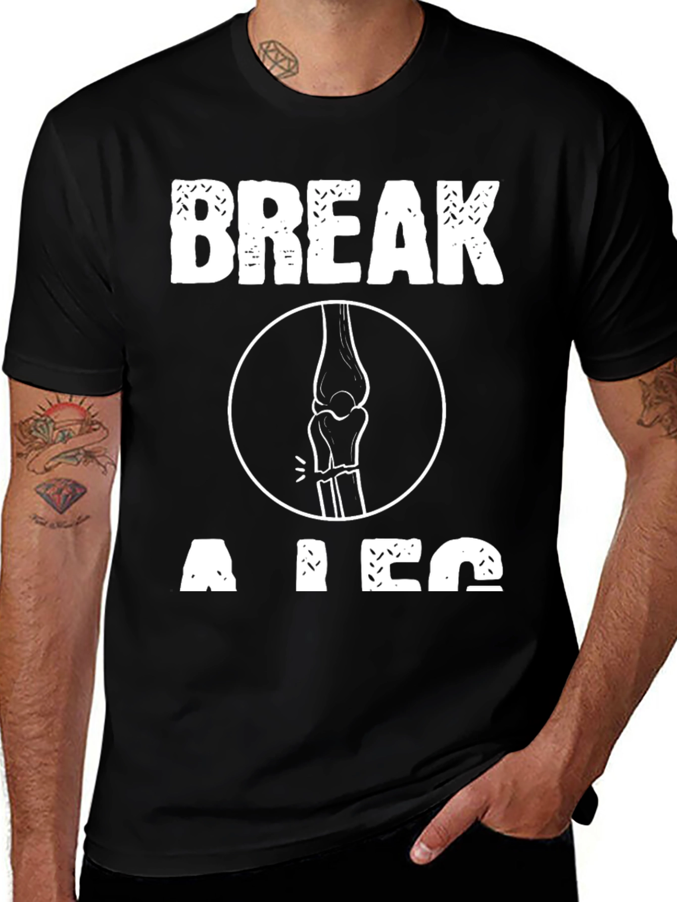 Break a Leg T-Shirt - Funny Theater Gift
