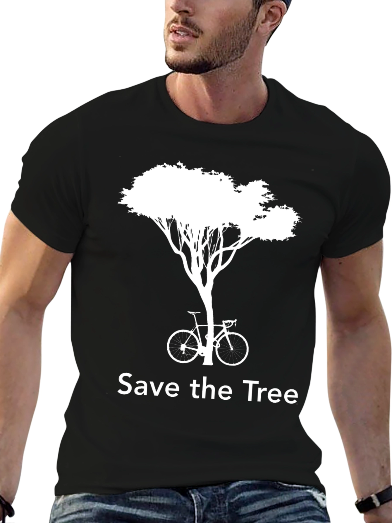 Save The Tree Graphic Tee - Environmental Awareness Shirt