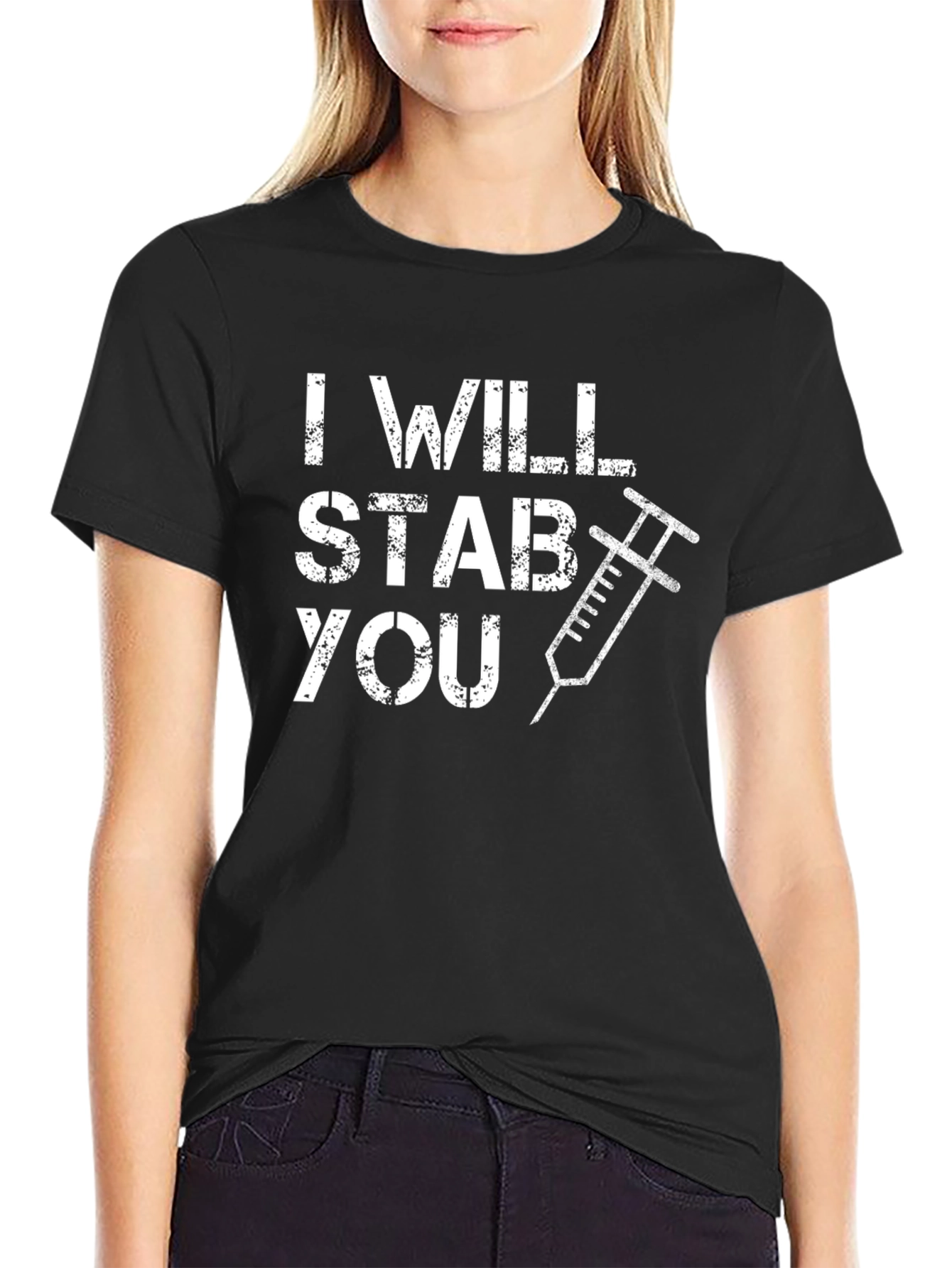 I Will Stab You T-Shirt - Funny Novelty Tee