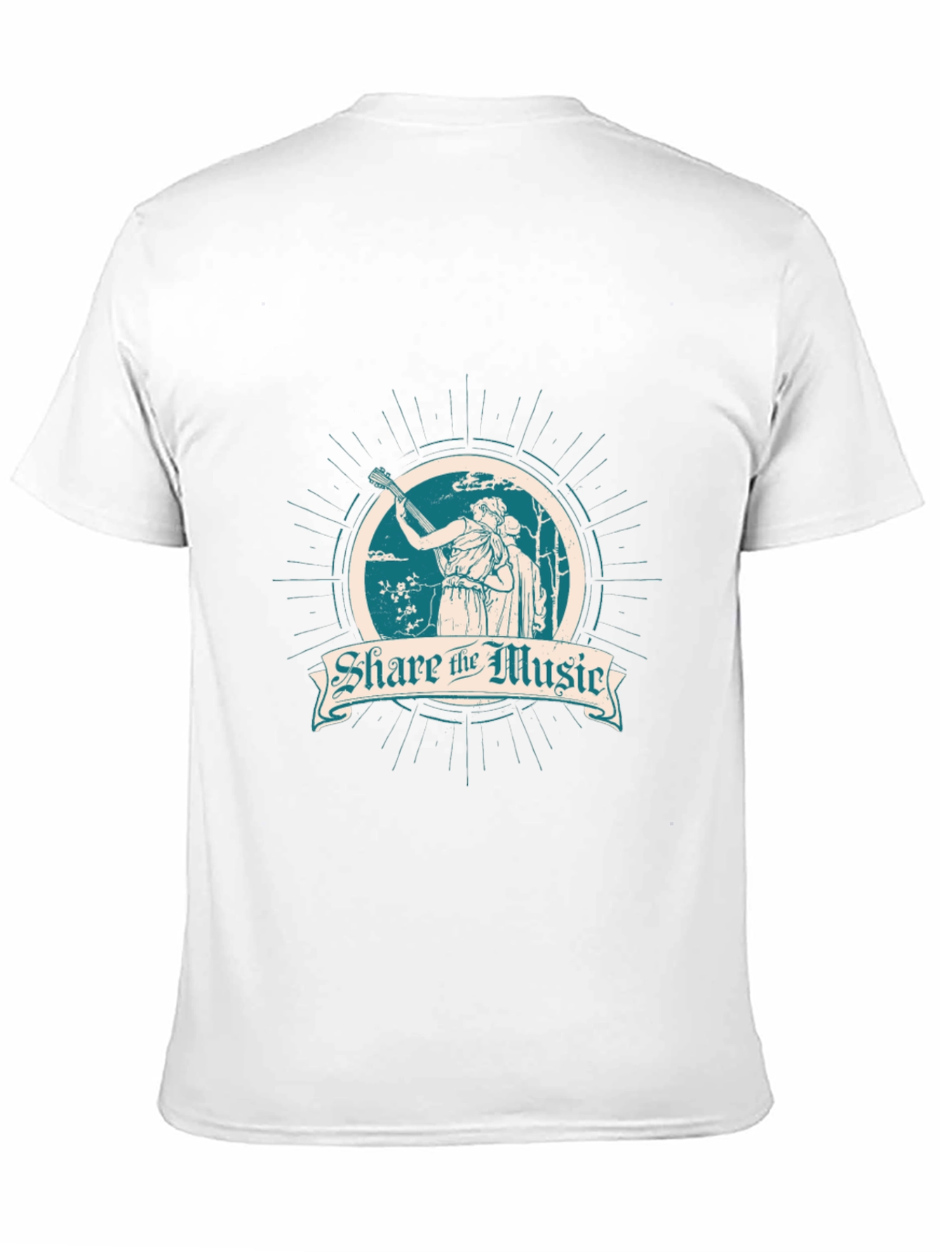 Share the Music Black Graphic T-Shirt