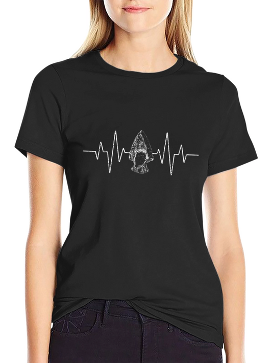 Arrowhead Heartbeat Graphic Tee - Black