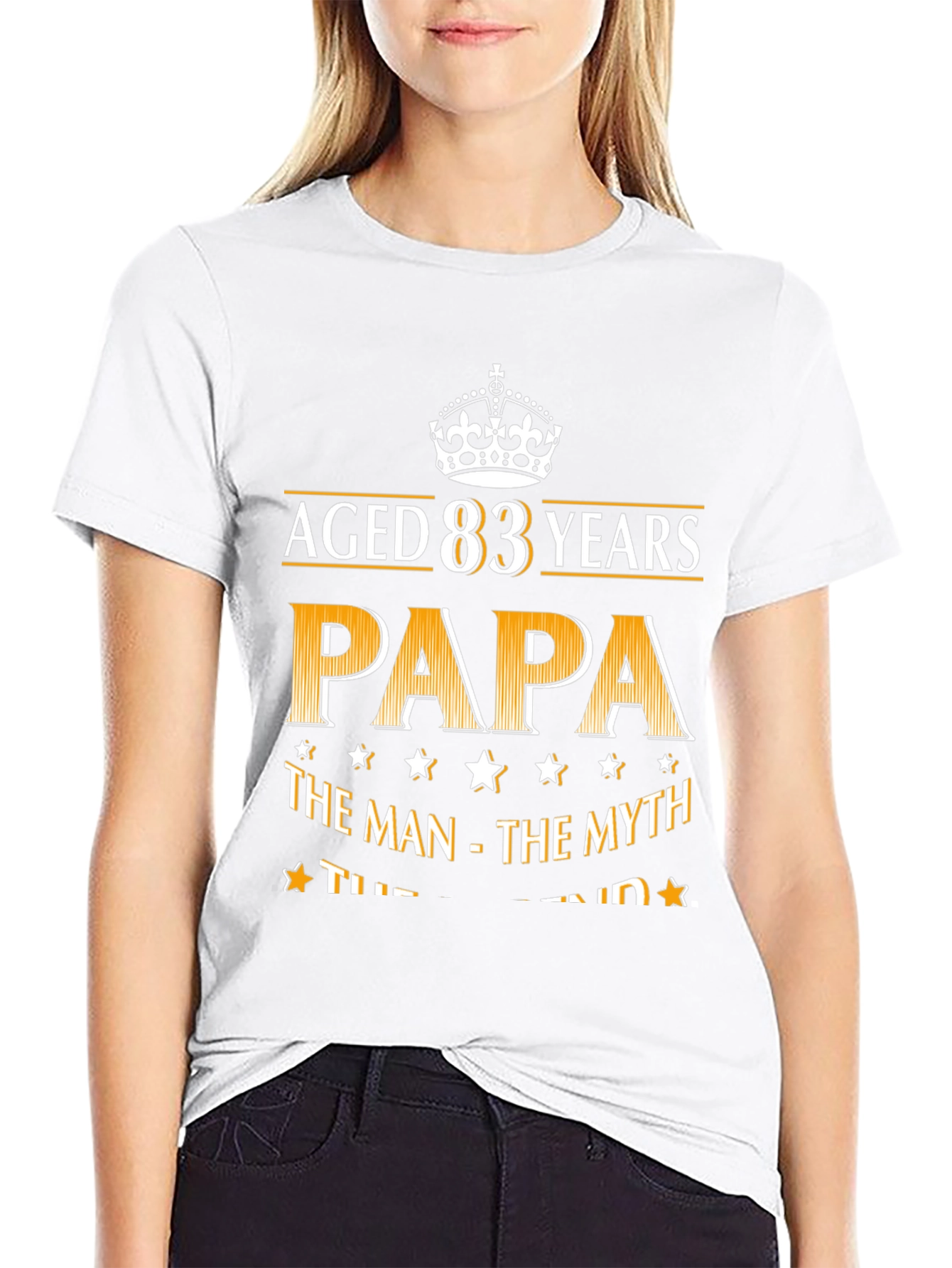 Aged 83 Years Papa T-Shirt - Man Myth Legend