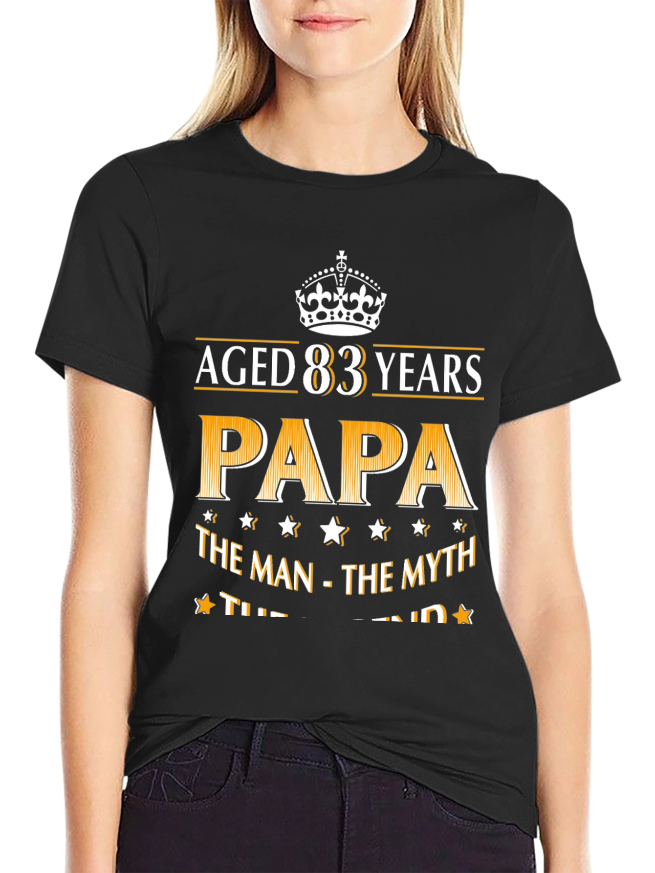 Aged 83 Years Papa T-Shirt - Man Myth Legend