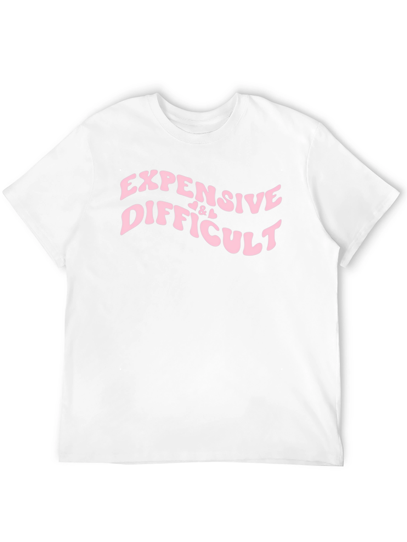 Expensive & Difficult Black Graphic Tee Shirt
