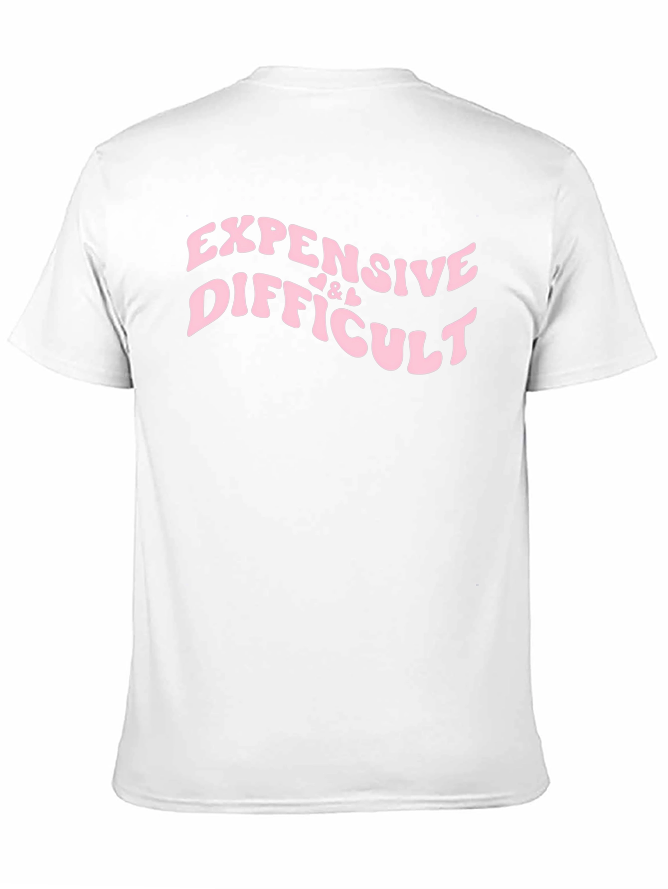 Expensive & Difficult Black Graphic Tee Shirt