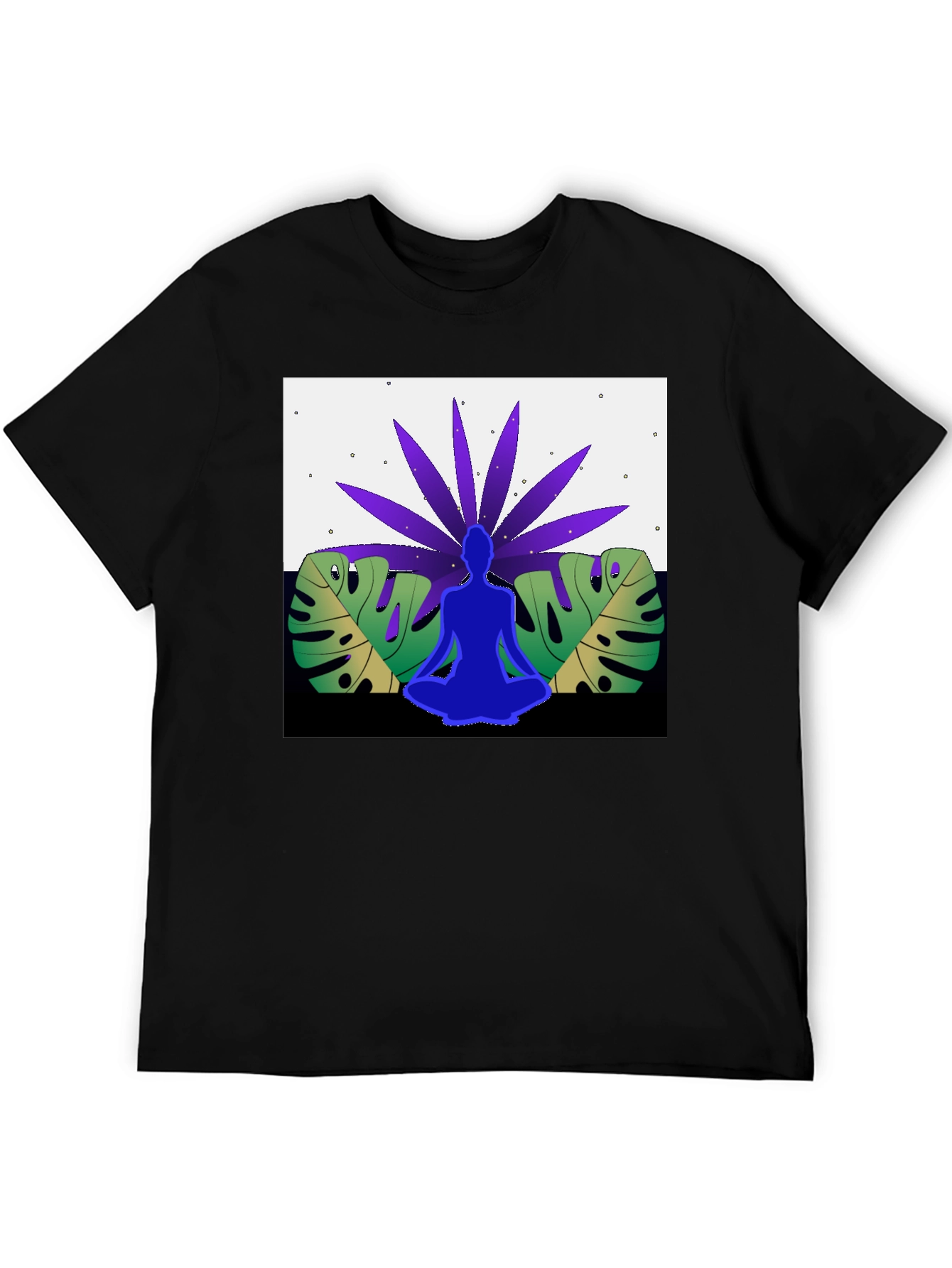 Yoga Meditation Nature Graphic Tee