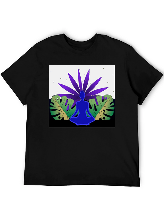 Yoga Meditation Nature Graphic Tee