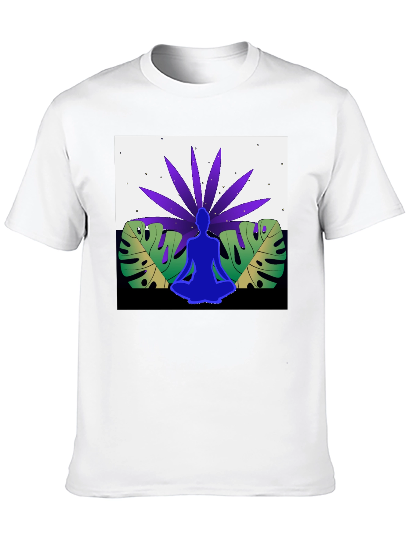 Yoga Meditation Nature Graphic Tee