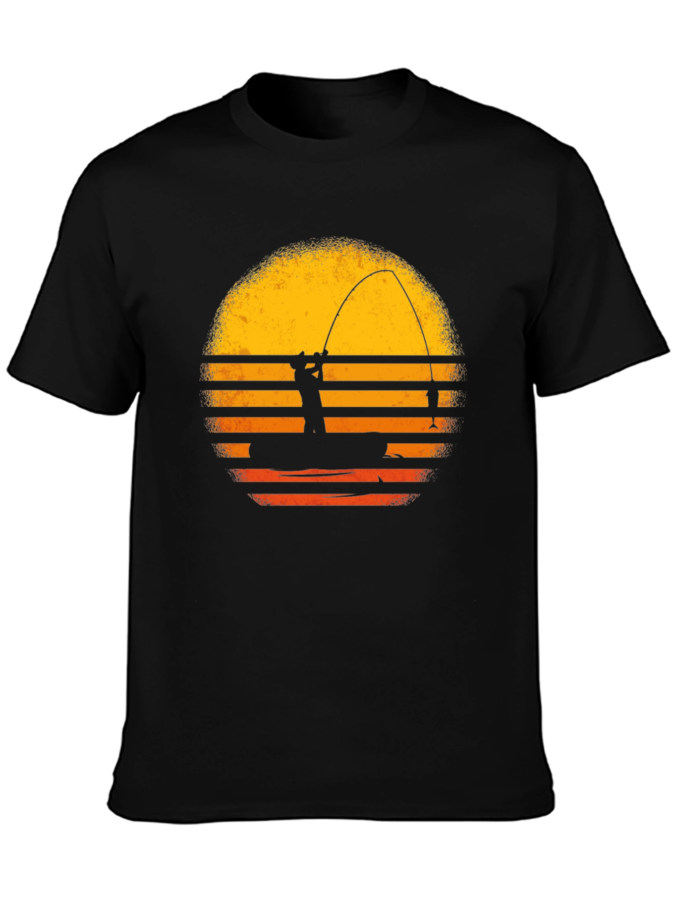 Fishing Sunset Graphic T-Shirt - Angler Tee