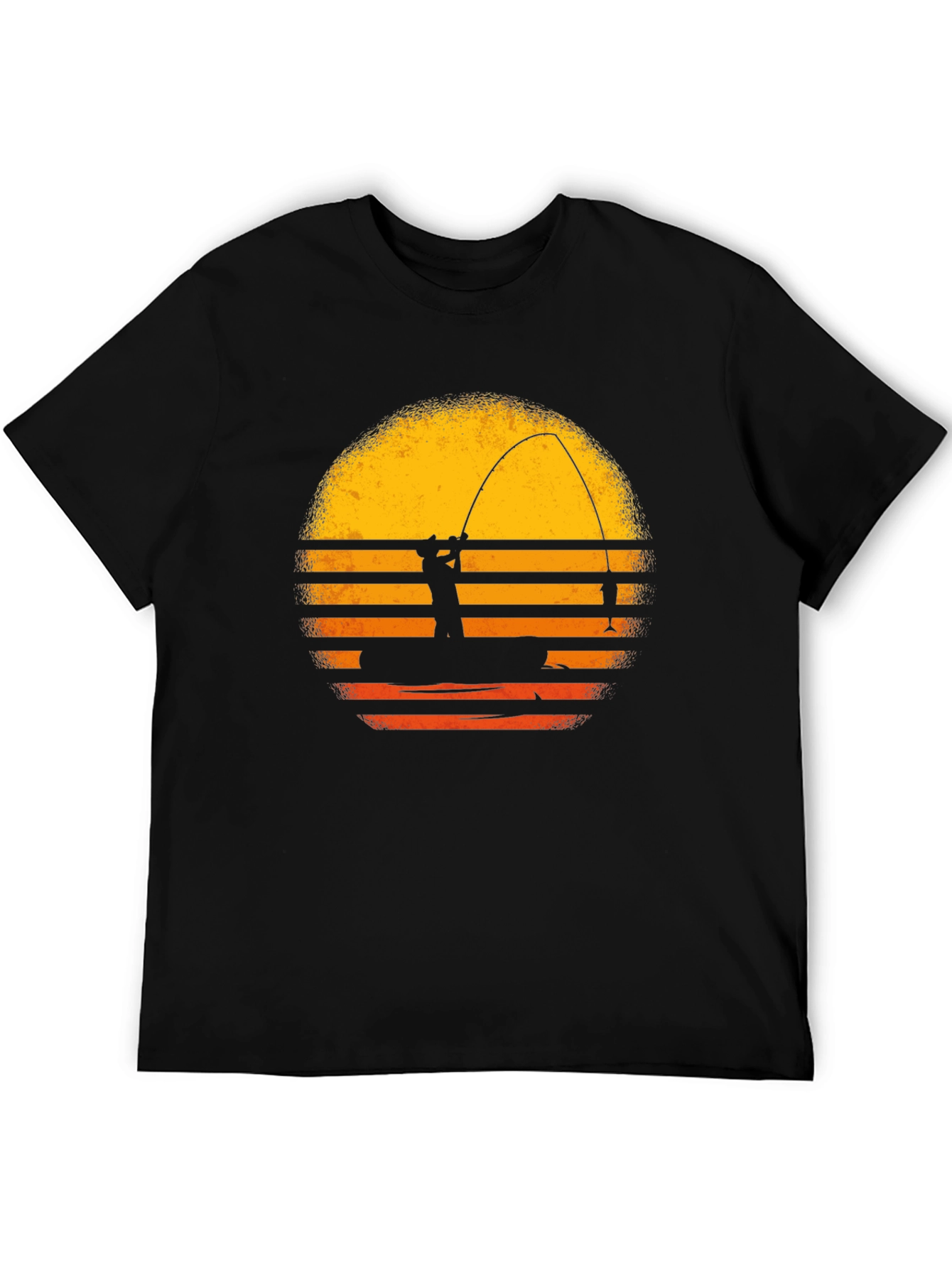 Fishing Sunset Graphic T-Shirt - Angler Tee