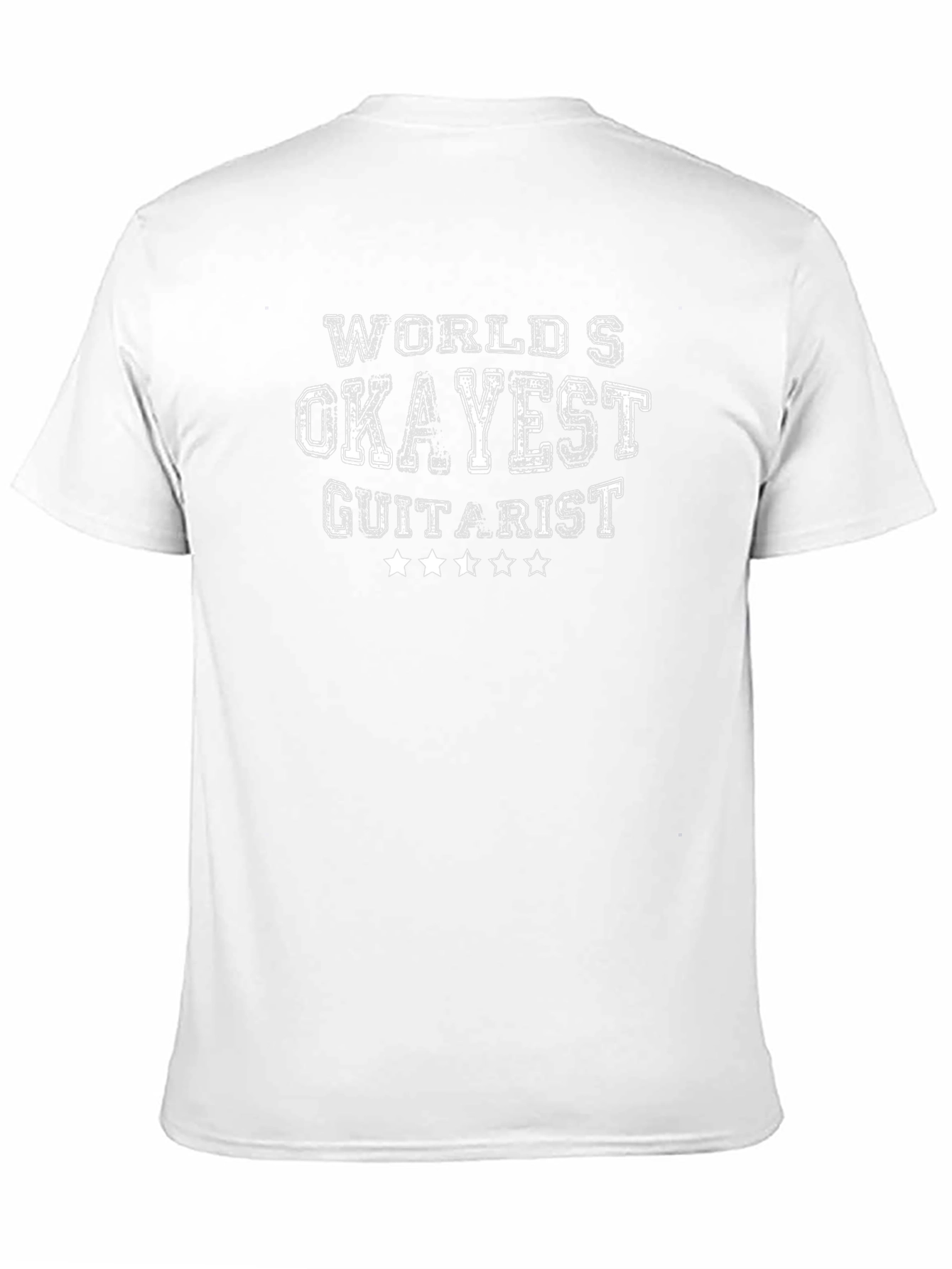 Worlds Okayest Guitarist Black T-Shirt