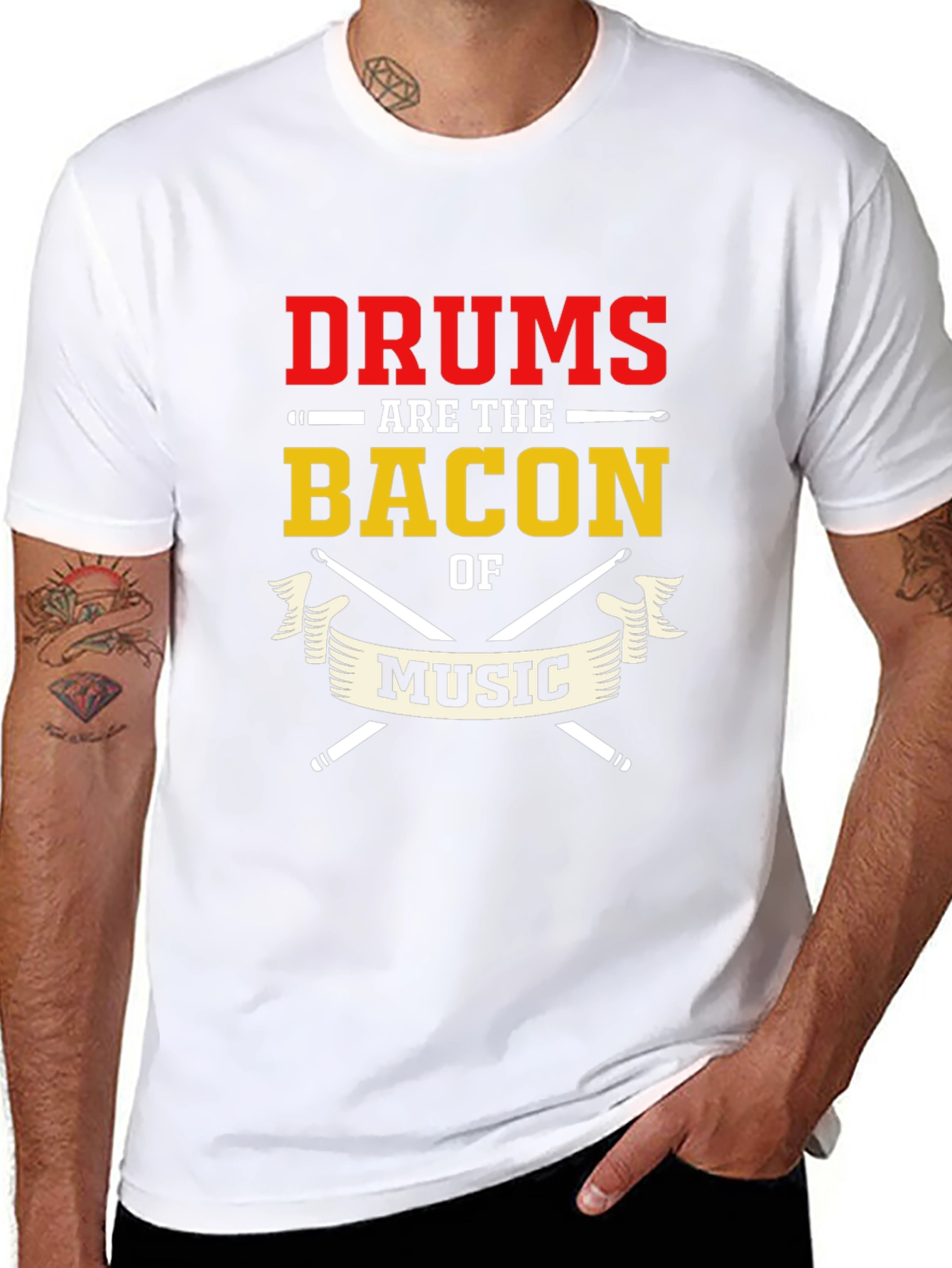 Drums Are The Bacon of Music T-Shirt