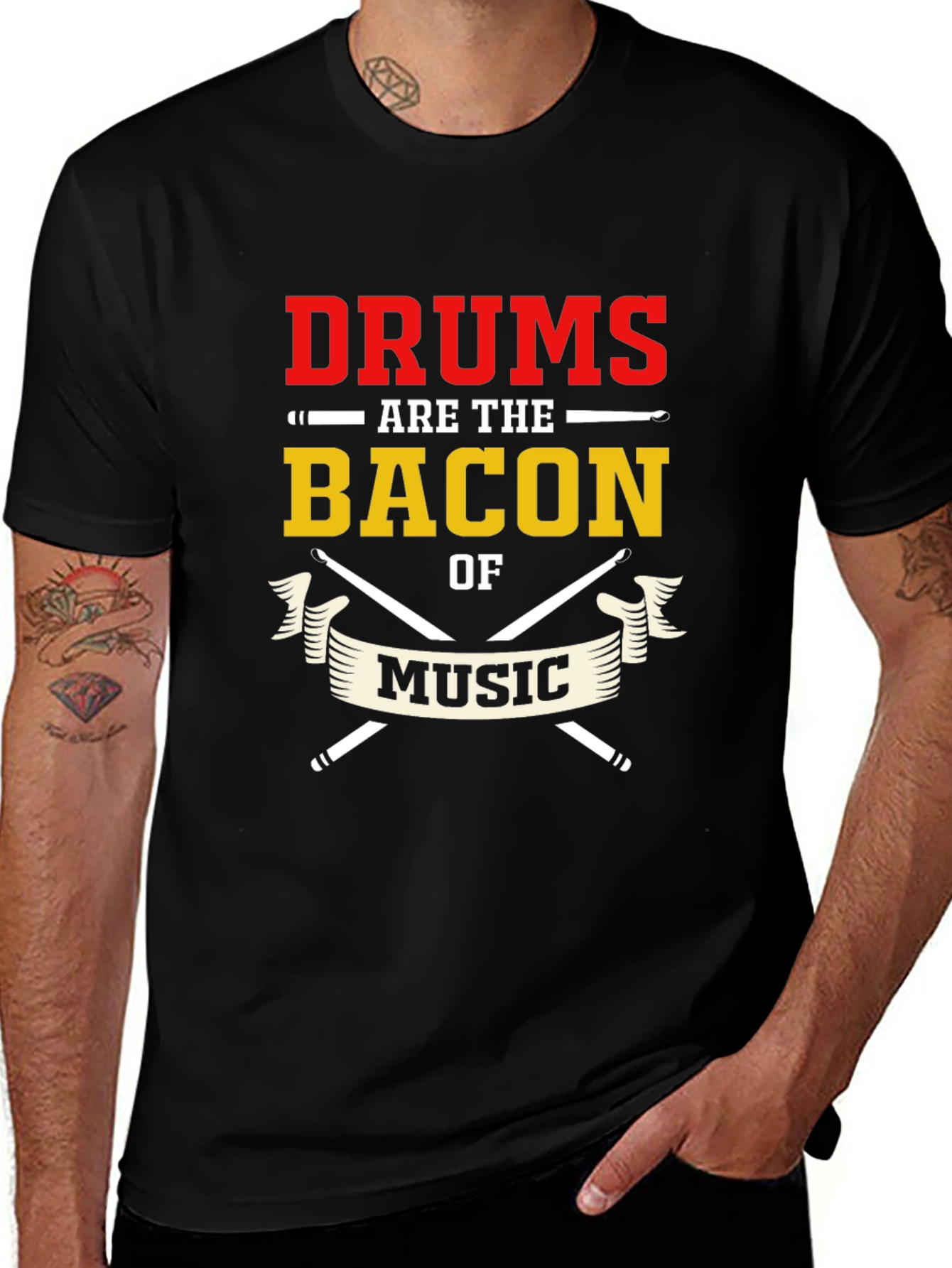 Drums Are The Bacon of Music T-Shirt