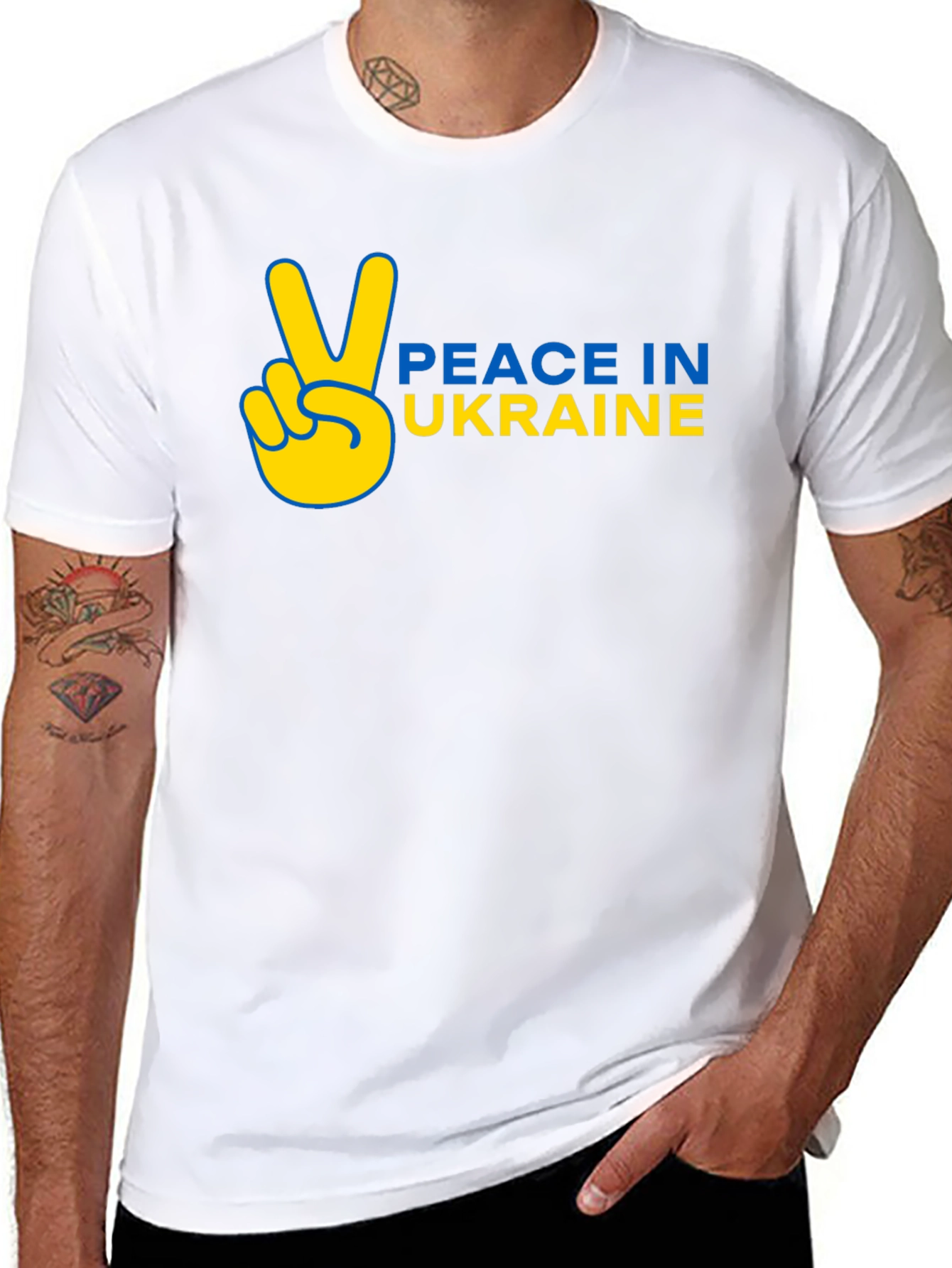 Peace in Ukraine T-Shirt Black