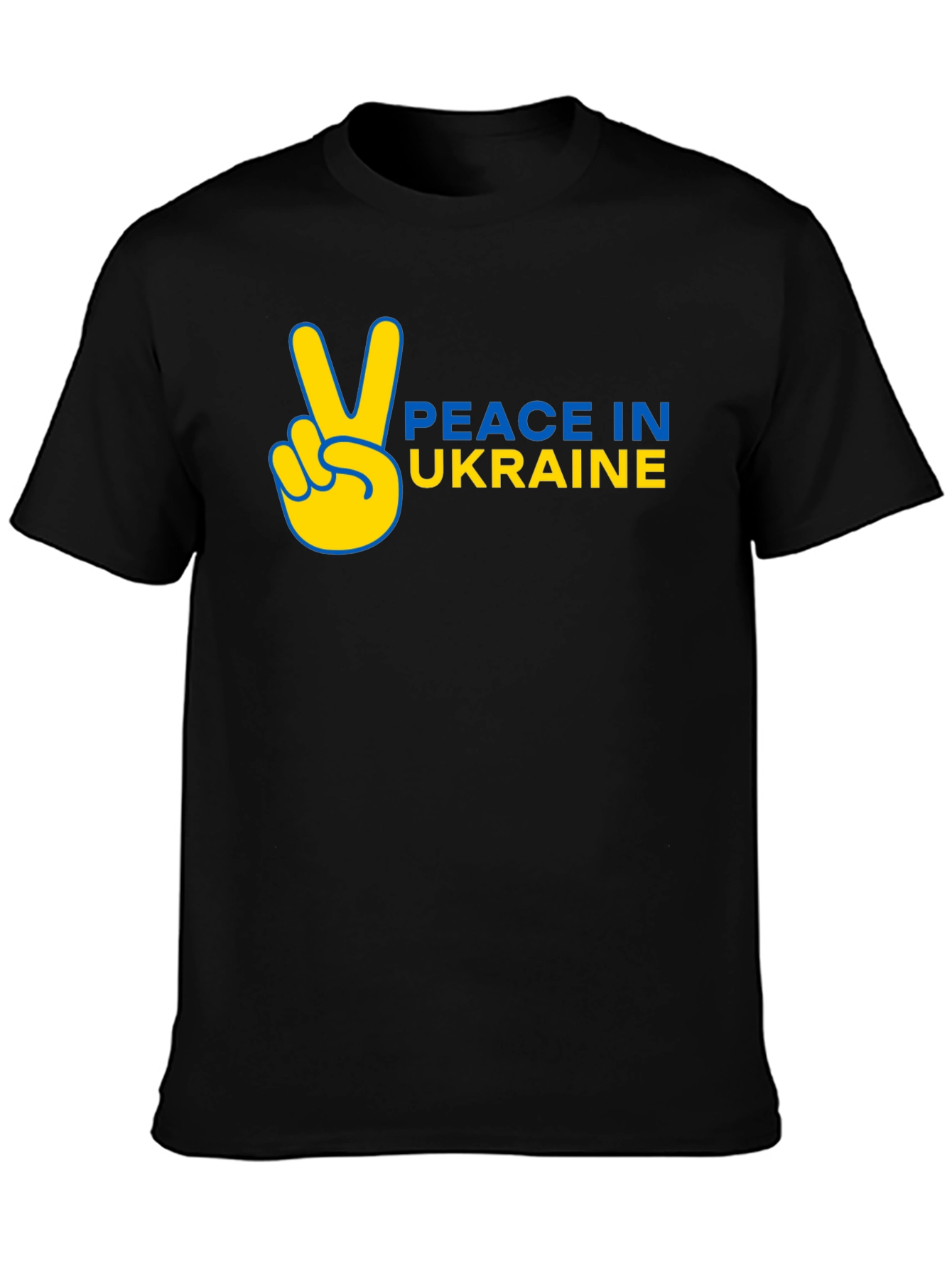 Peace in Ukraine T-Shirt Black