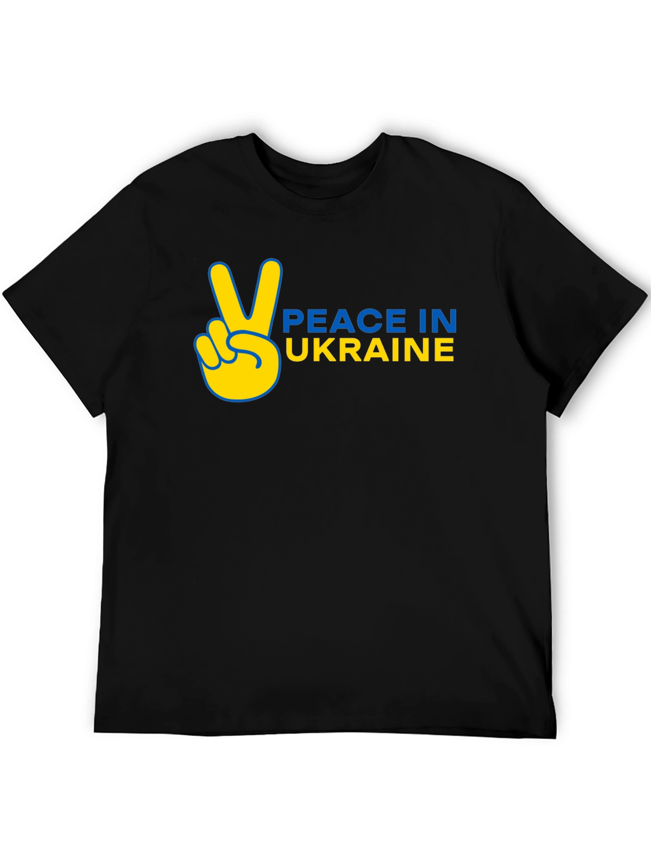 Peace in Ukraine T-Shirt Black