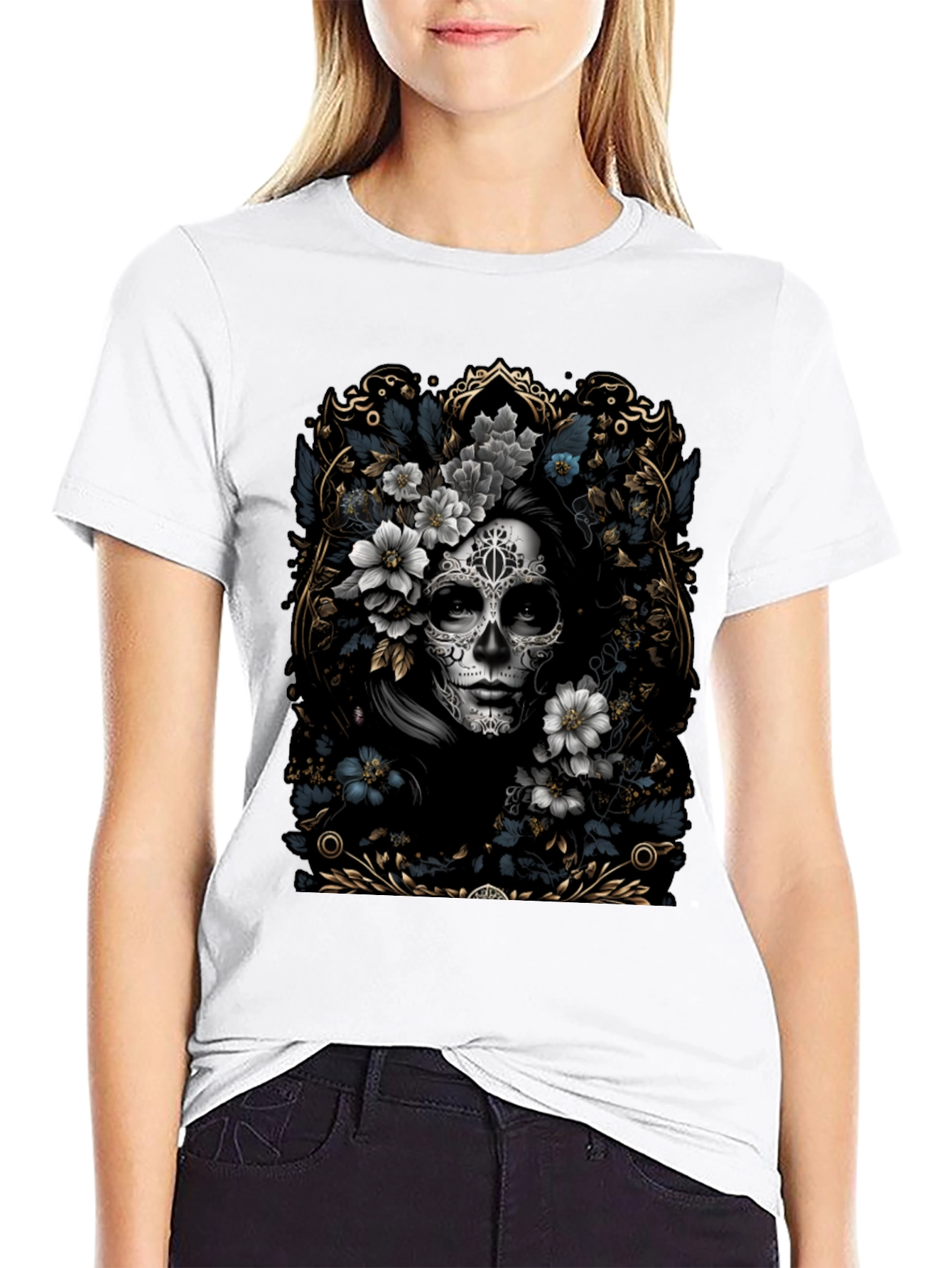 Day of the Dead Floral T-Shirt