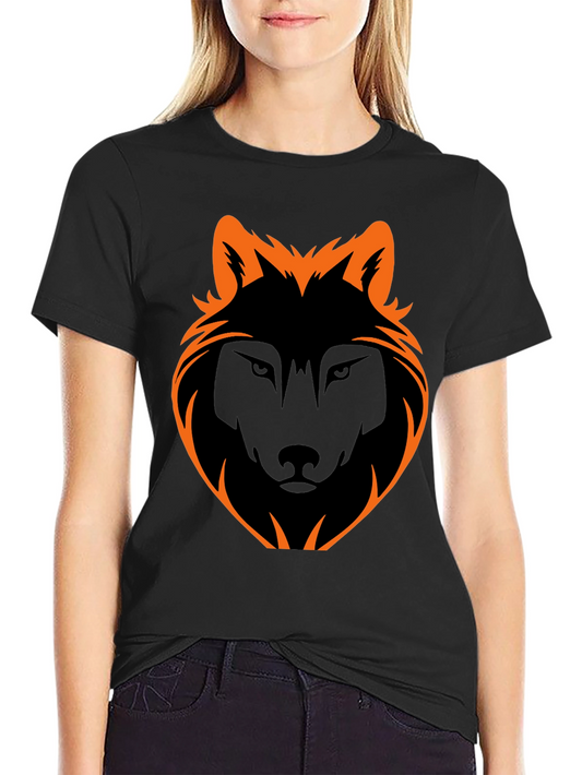 Black Wolf Graphic Tee - Stylish Mens Casual Shirt