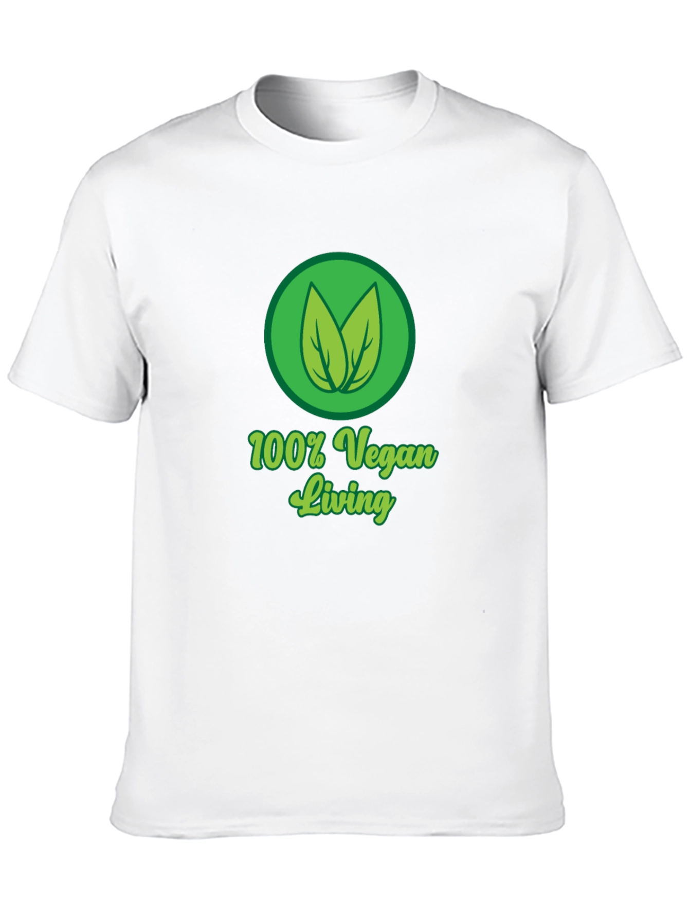 100% Vegan Living Black T-Shirt