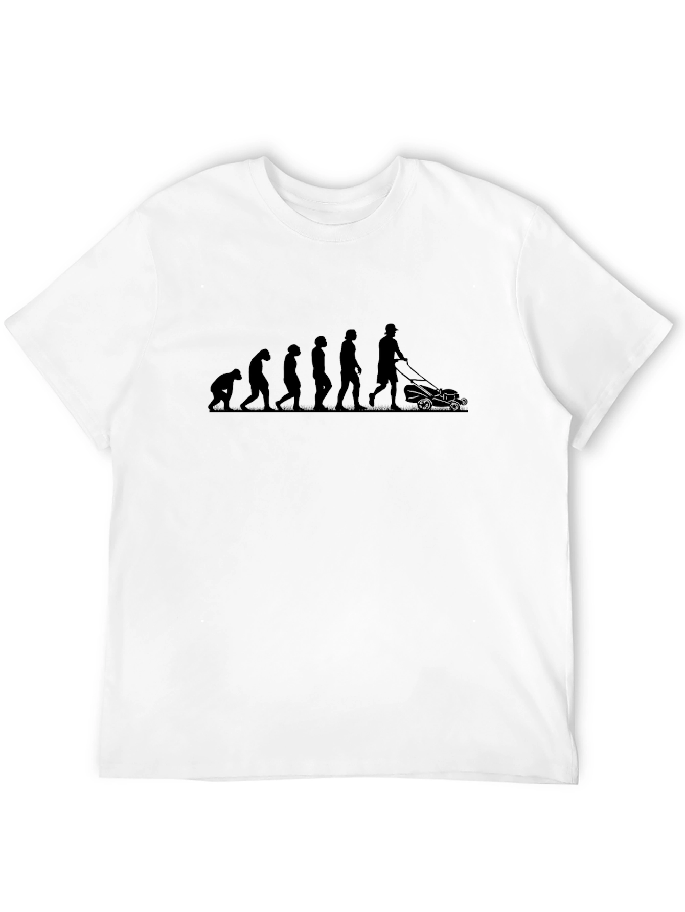 Evolution of Lawn Mowing T-Shirt