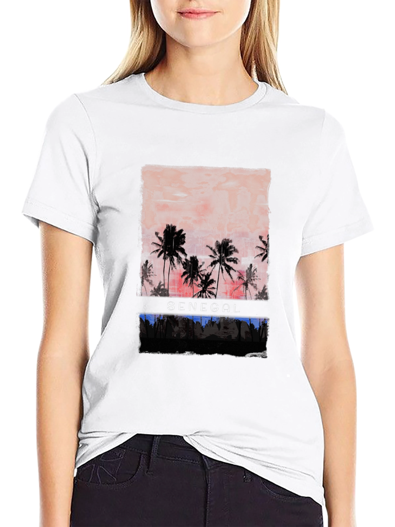 Senegal Sunset Palm T-Shirt