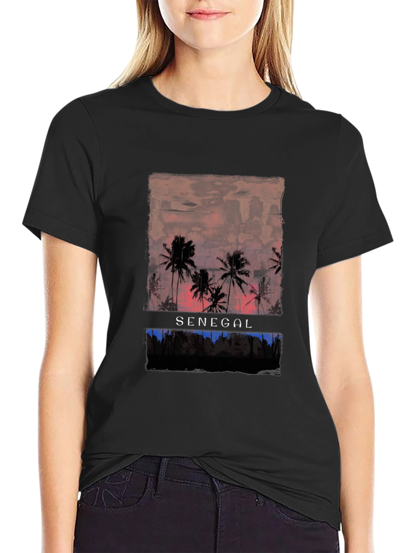 Senegal Sunset Palm T-Shirt
