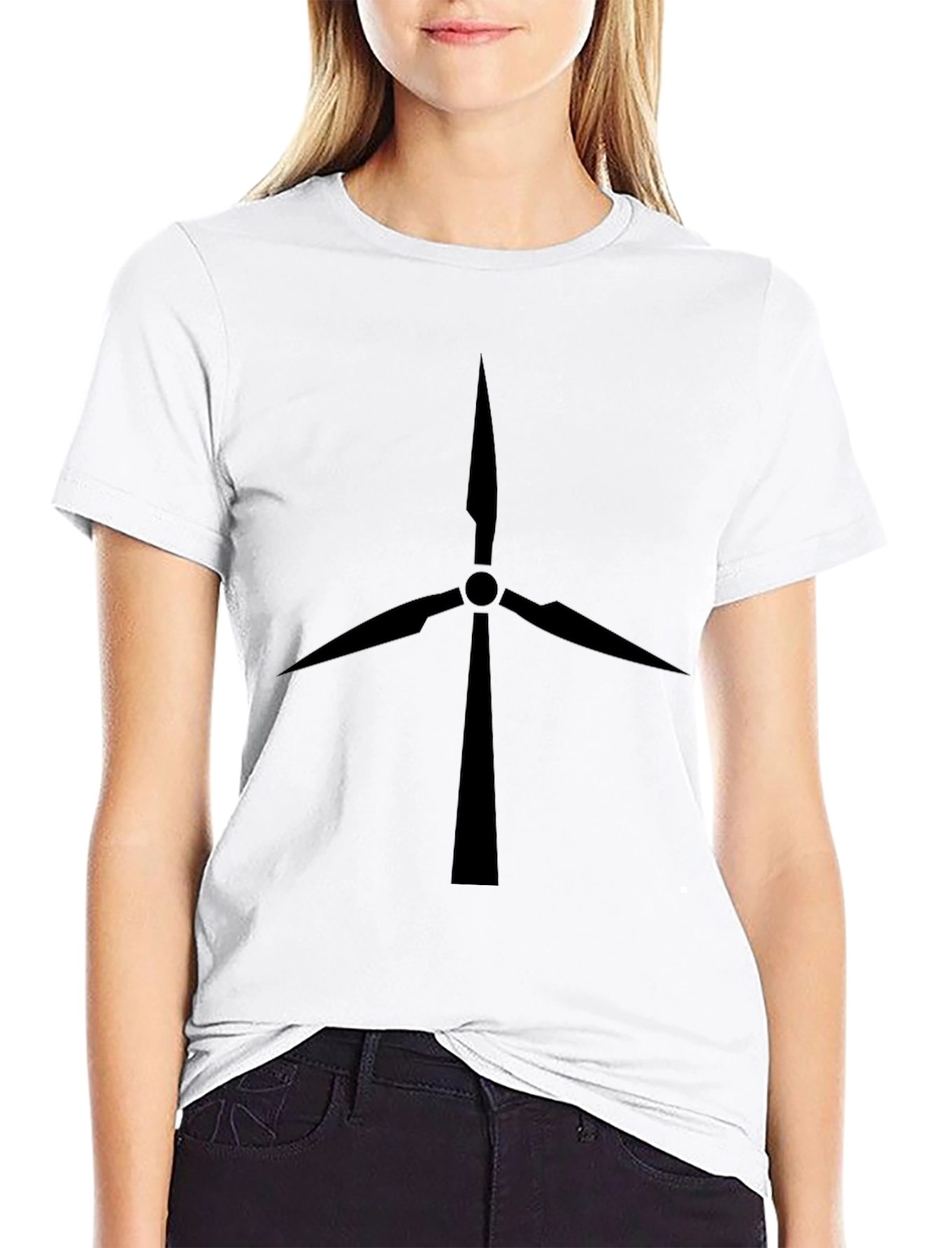 Modern Wind Turbine Graphic Tee