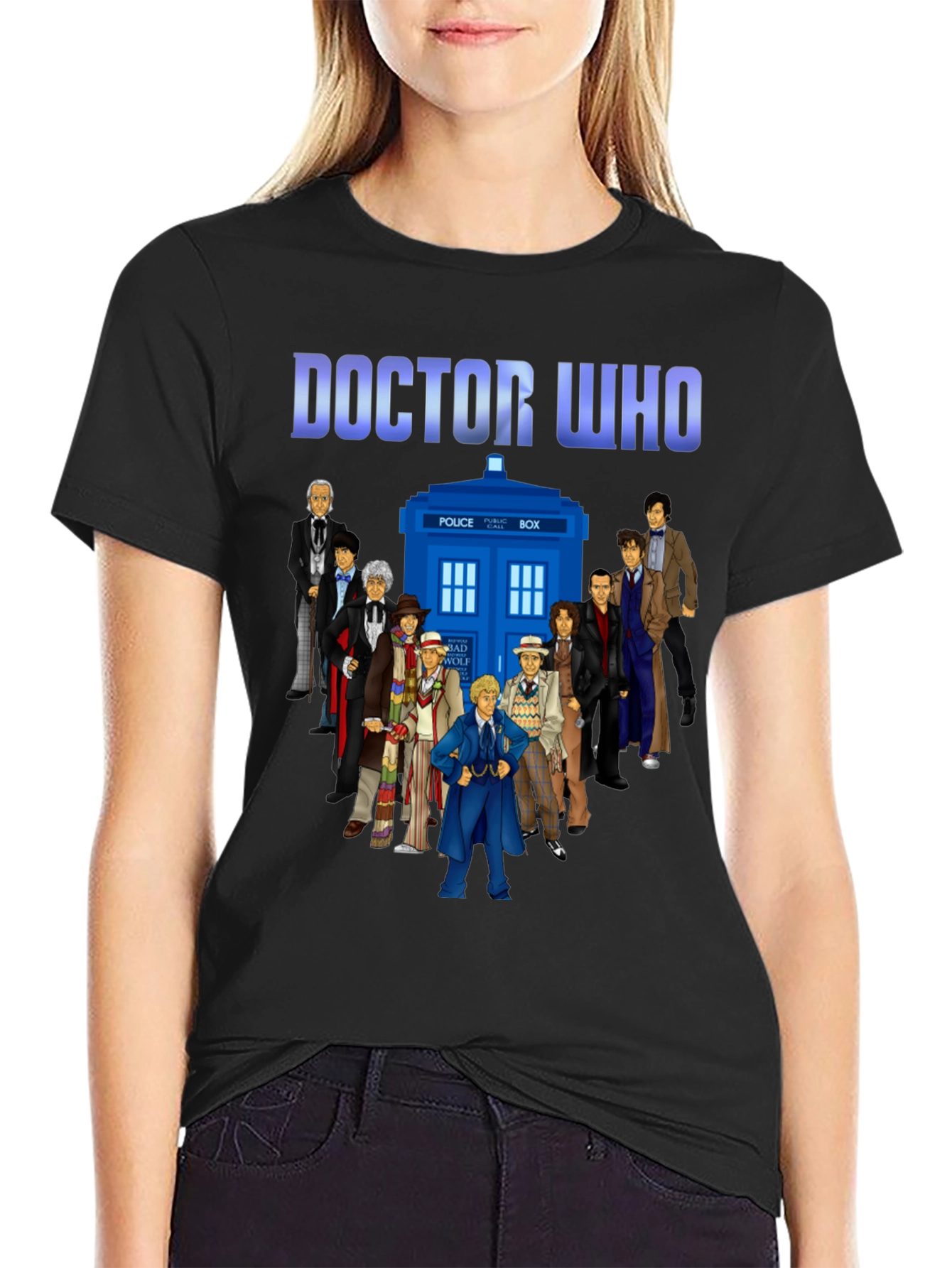Doctor Who T-Shirt - Tardis and Doctors