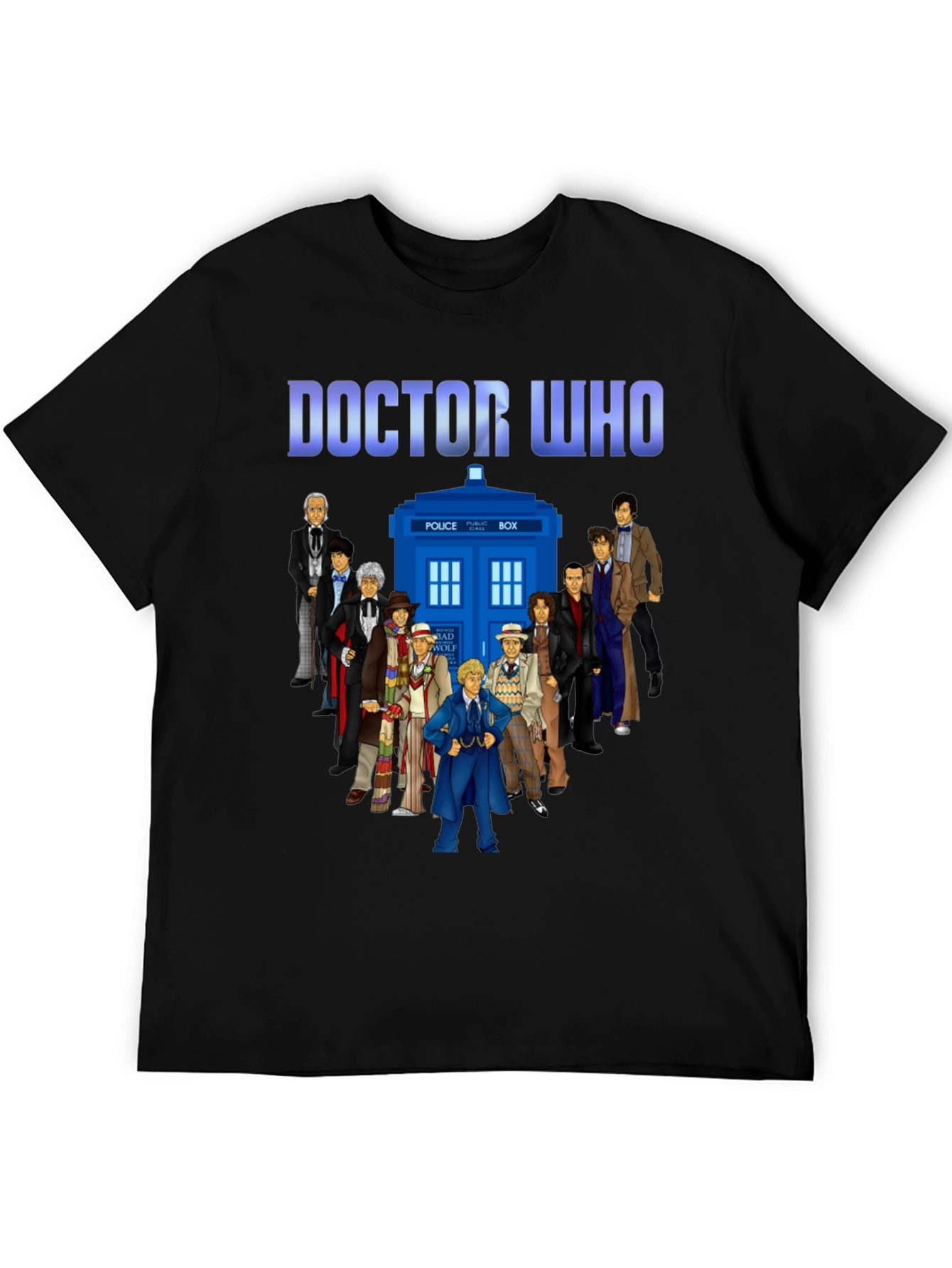 Doctor Who T-Shirt - Tardis and Doctors