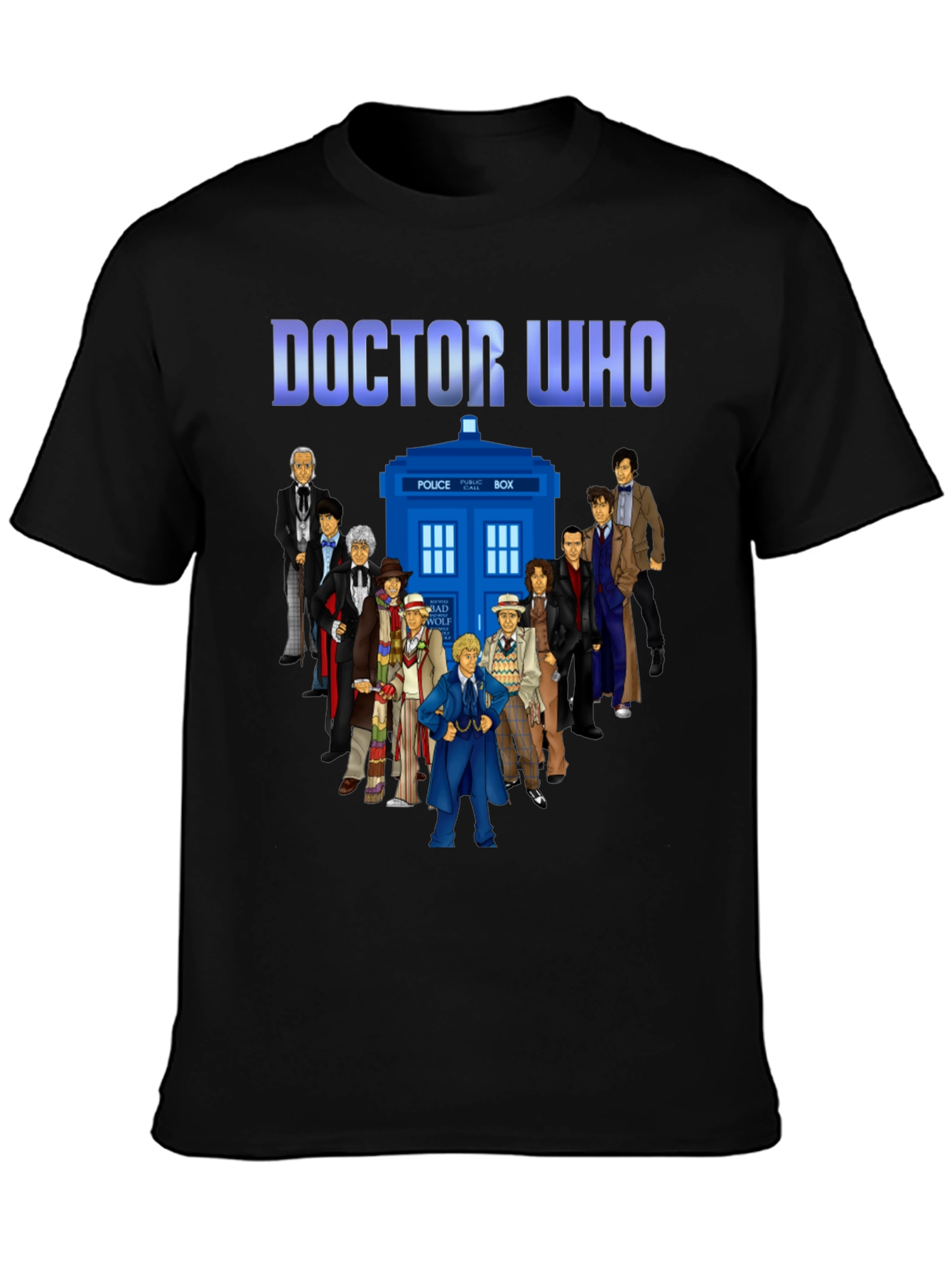 Doctor Who T-Shirt - Tardis and Doctors