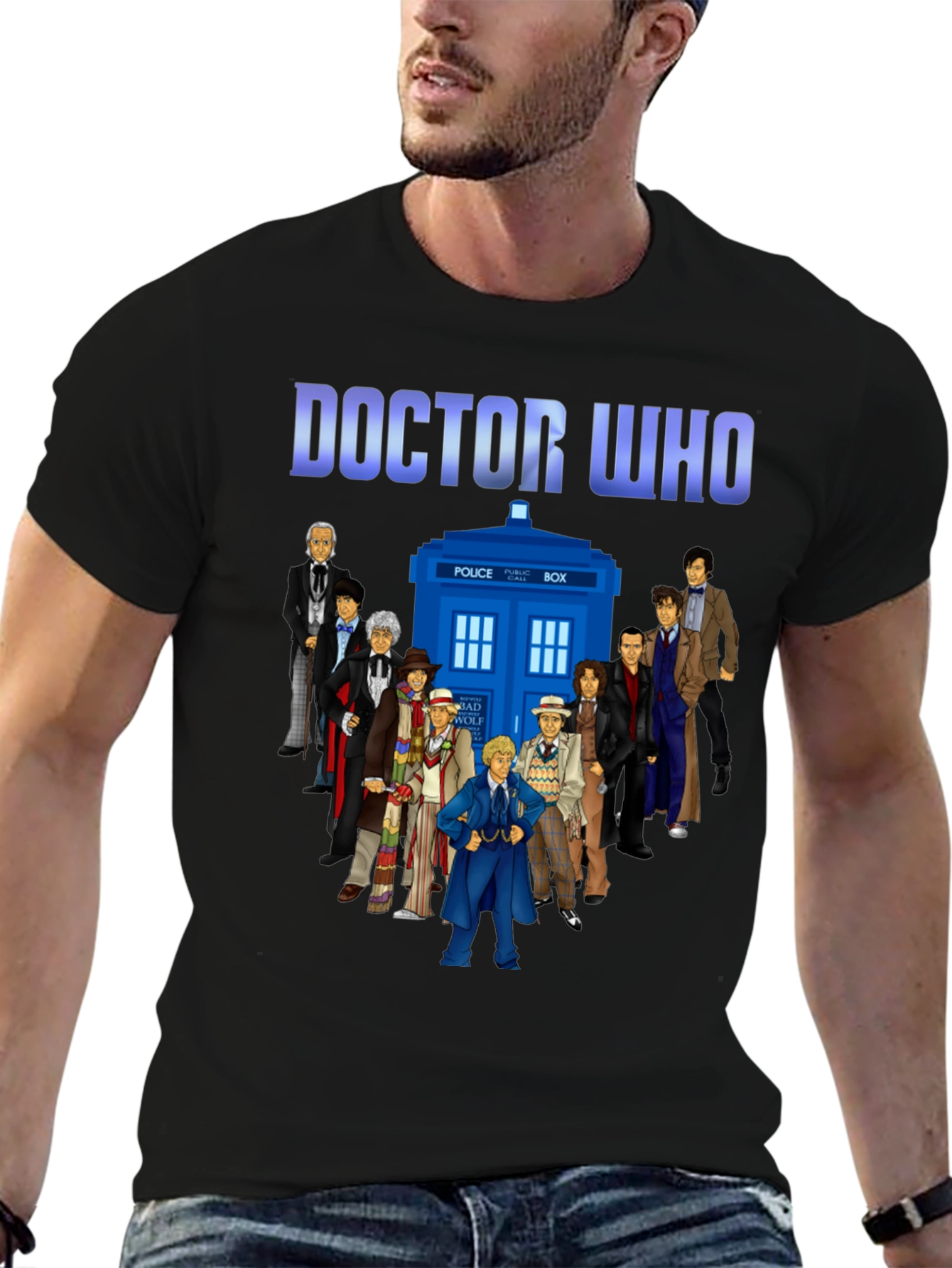 Doctor Who T-Shirt - Tardis and Doctors