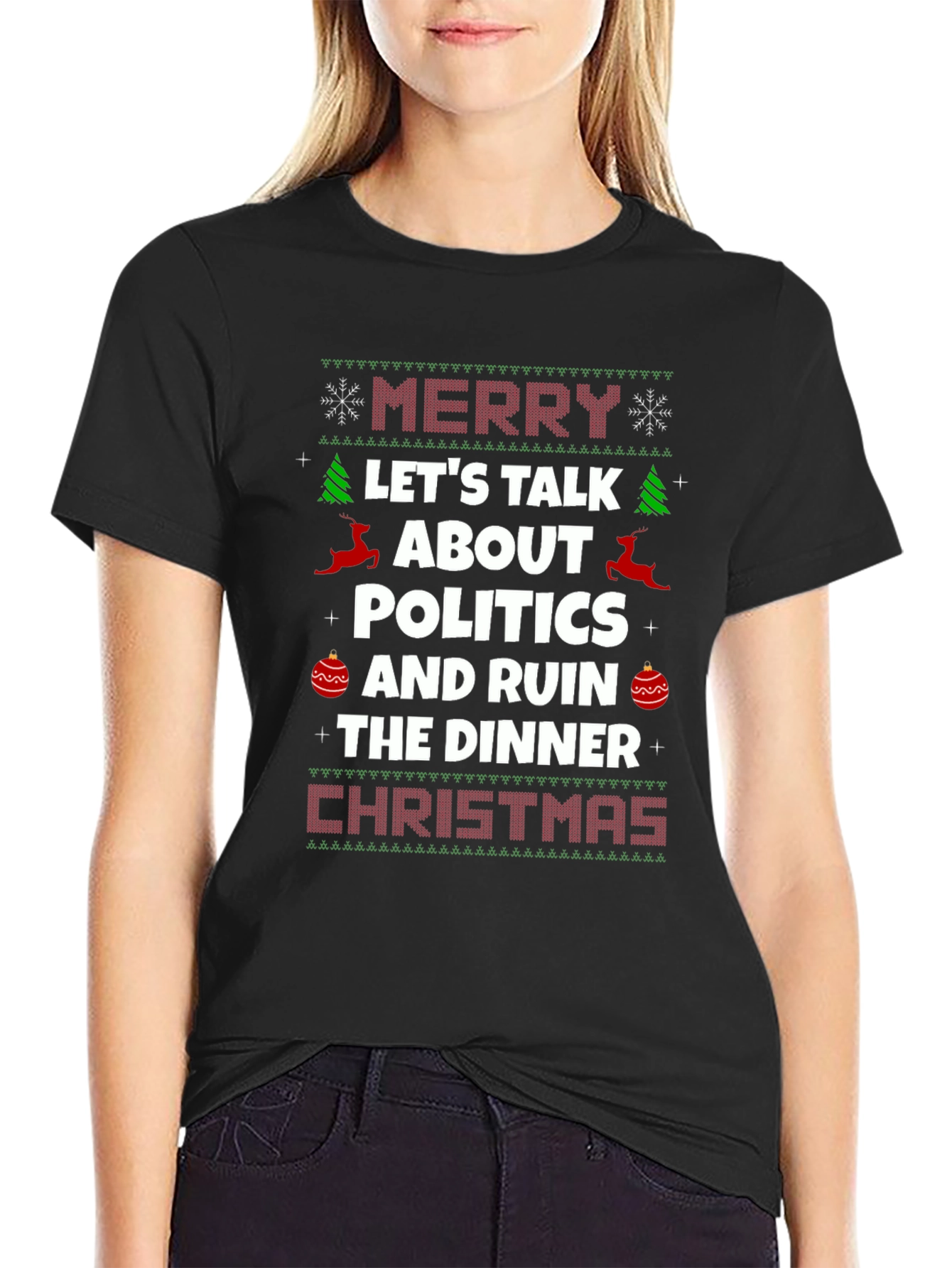 Merry Christmas Politics Dinner T-Shirt