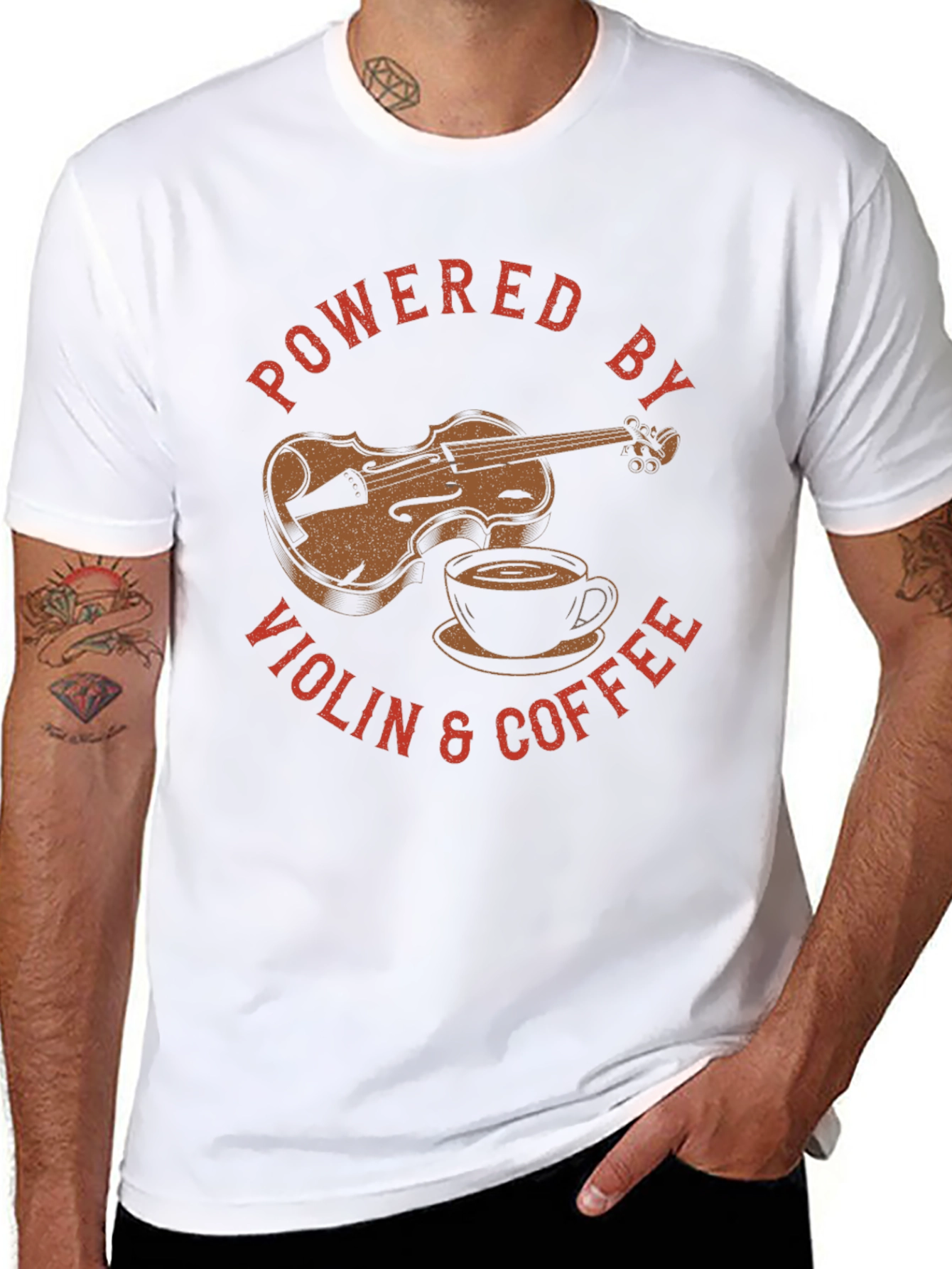 Powered by Violin & Coffee T-Shirt