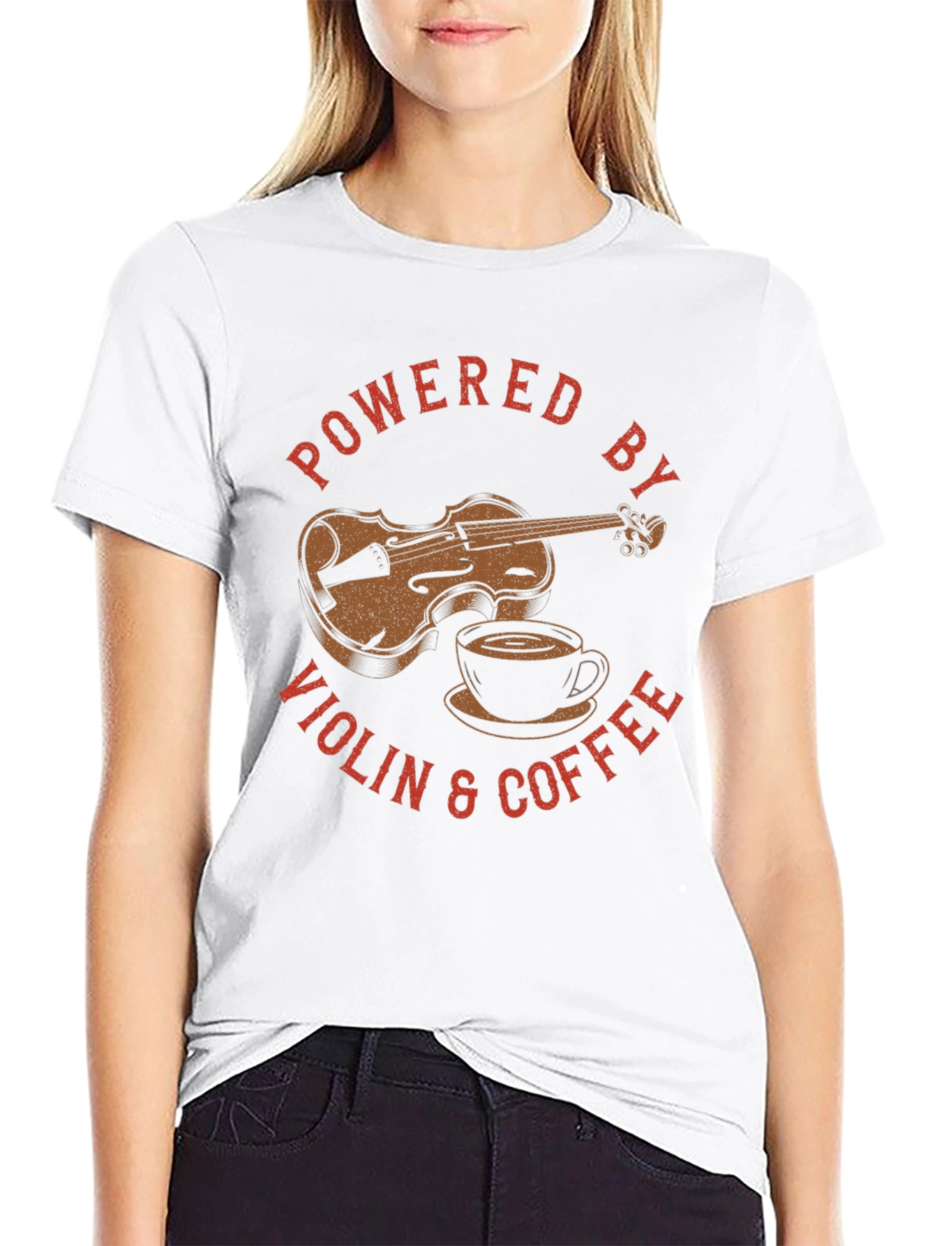 Powered by Violin & Coffee T-Shirt