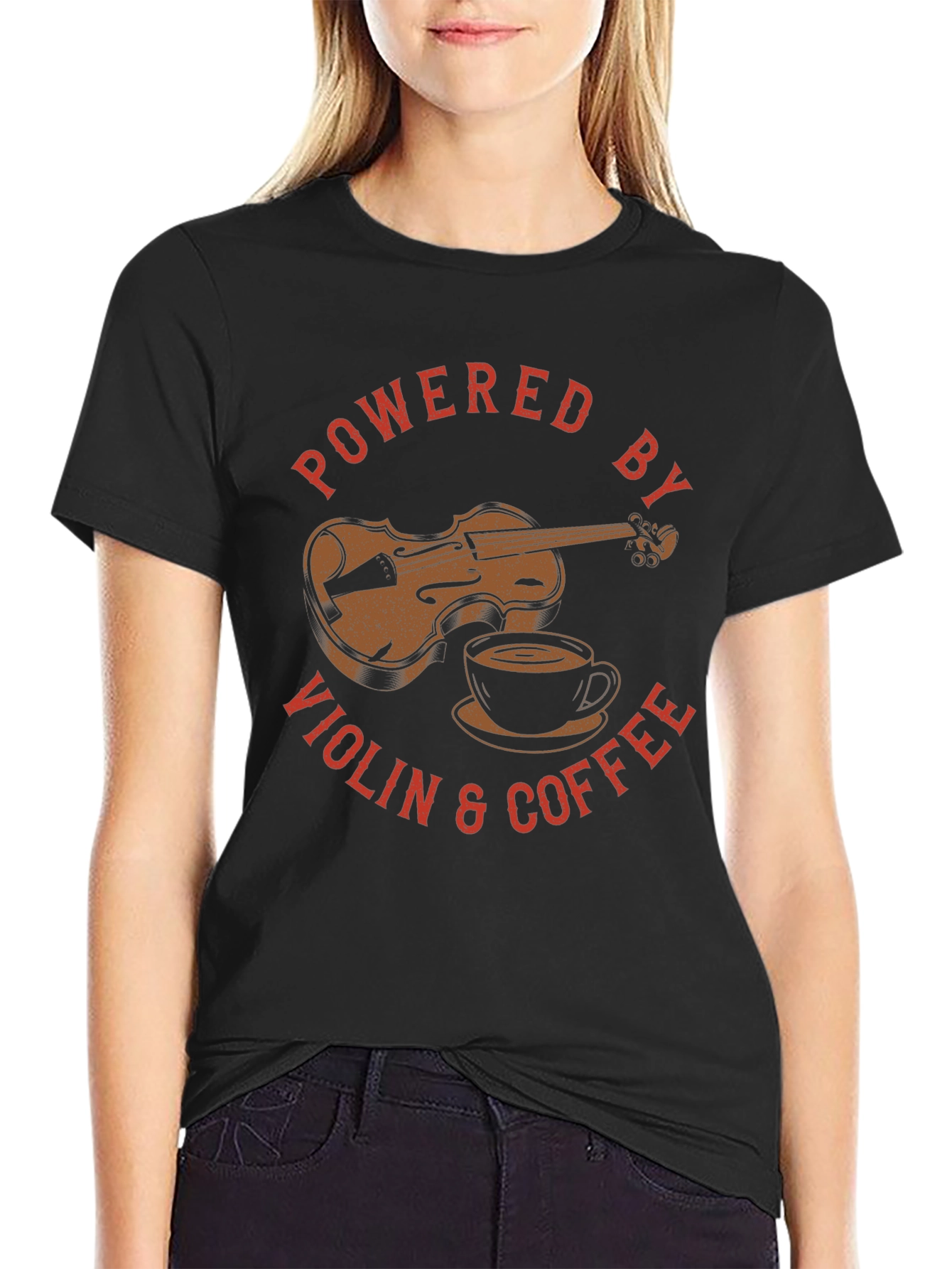 Powered by Violin & Coffee T-Shirt