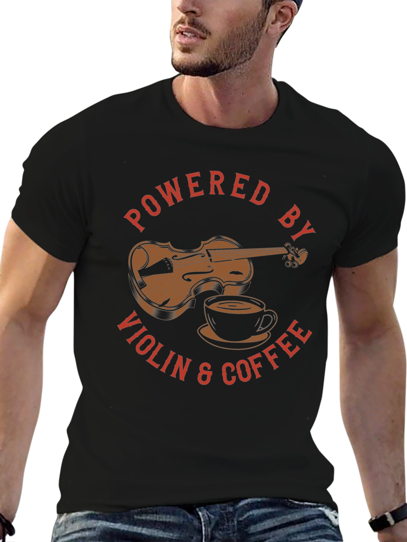 Powered by Violin & Coffee T-Shirt