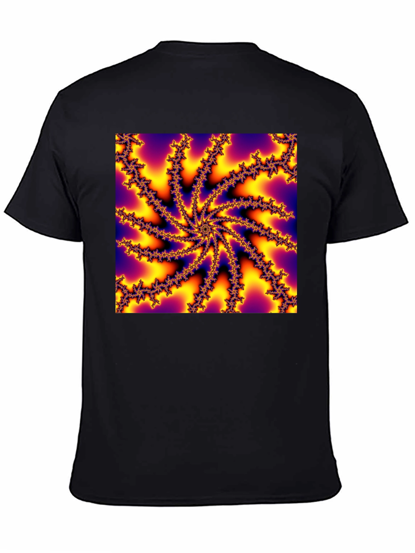 Fractal Swirl Graphic Tee - Abstract Design