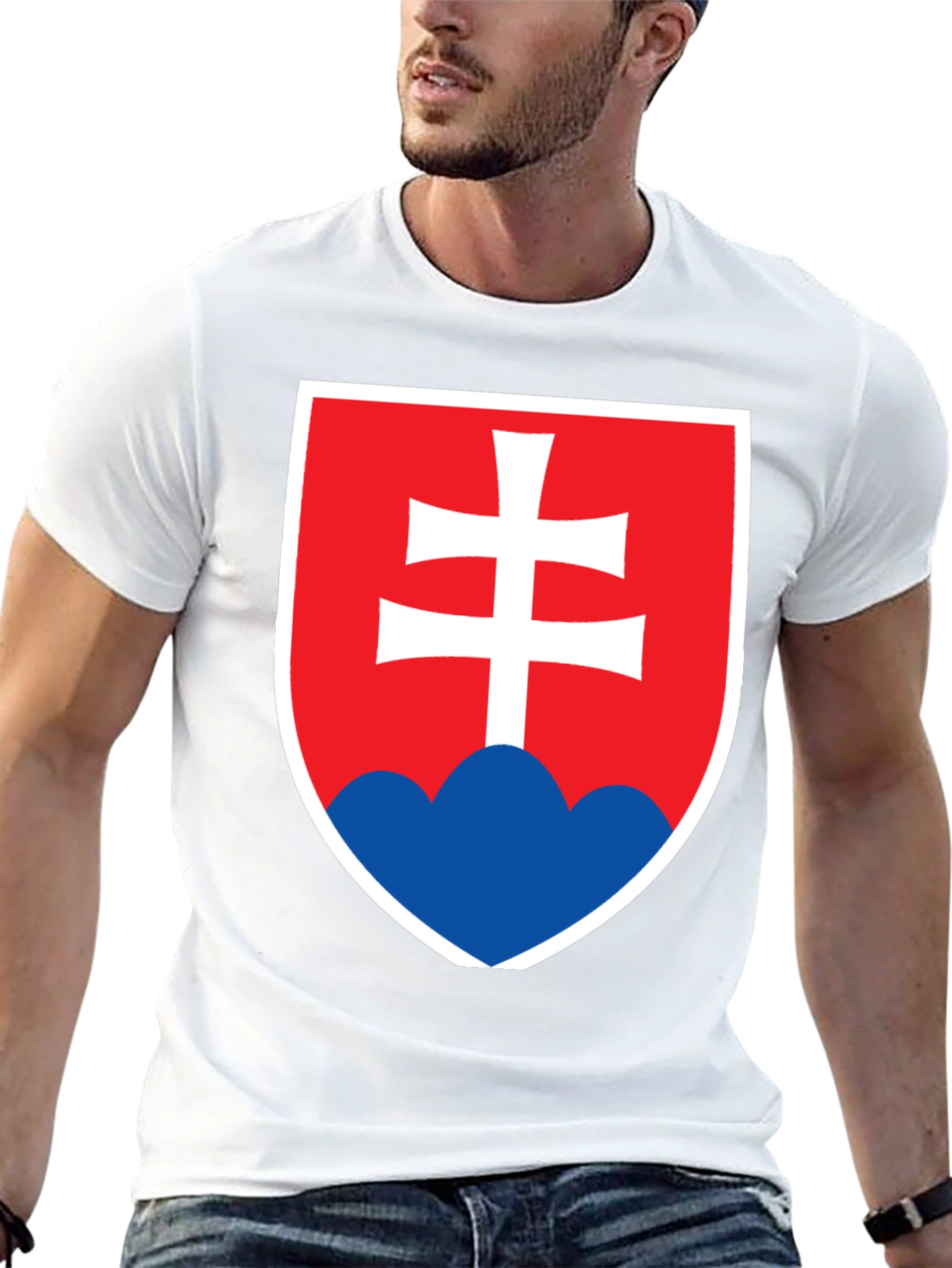 Slovakia Flag Graphic Tee - Stylish Slovak Pride T-Shirt