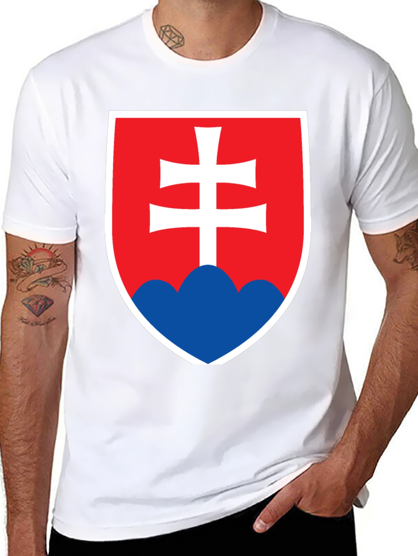 Slovakia Flag Graphic Tee - Stylish Slovak Pride T-Shirt